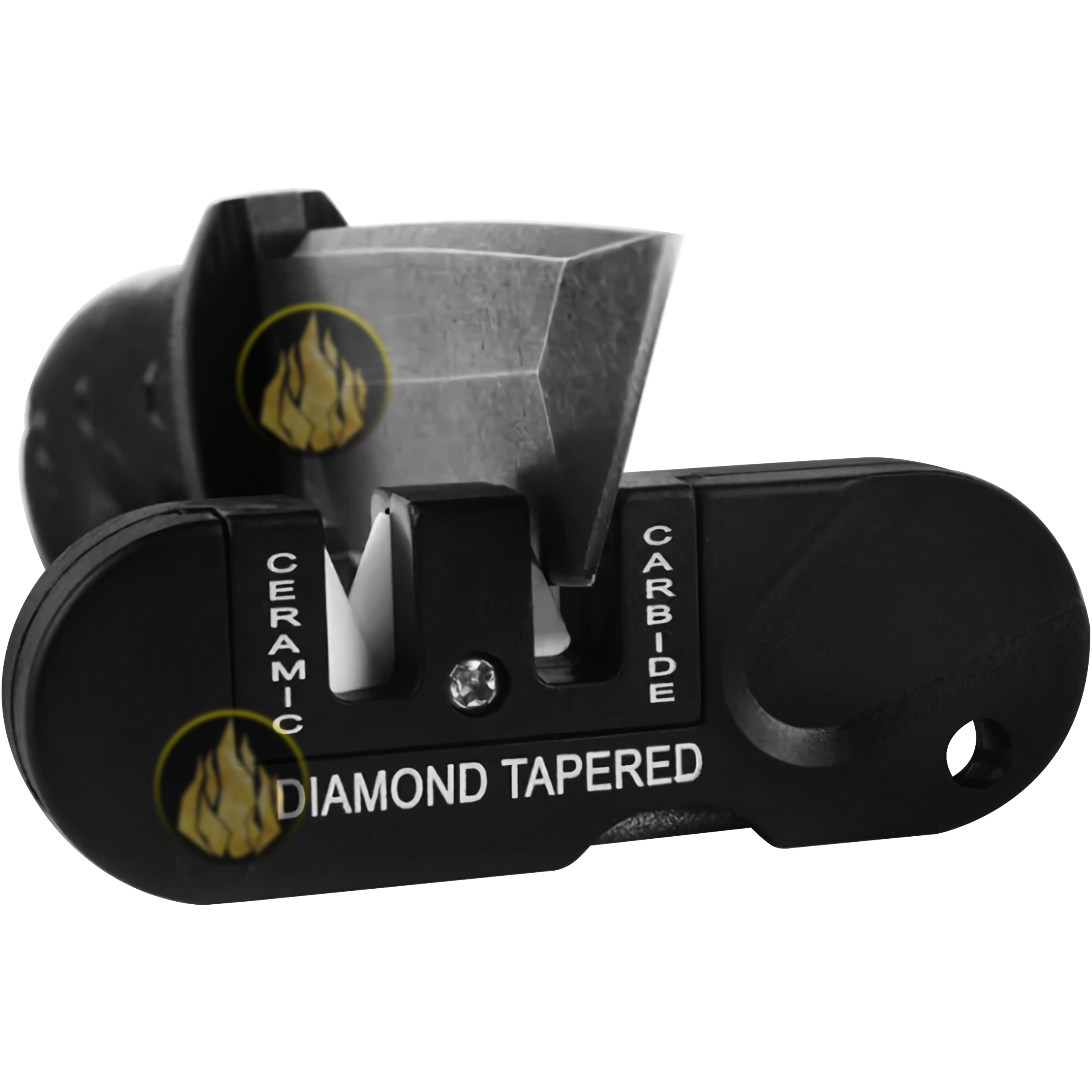 Afilador Navajas Y Cuchillos marca no especificada mini 3 en 1 con limas de tungsteno y cerámica para cocina pesca caza y uso diario AF3