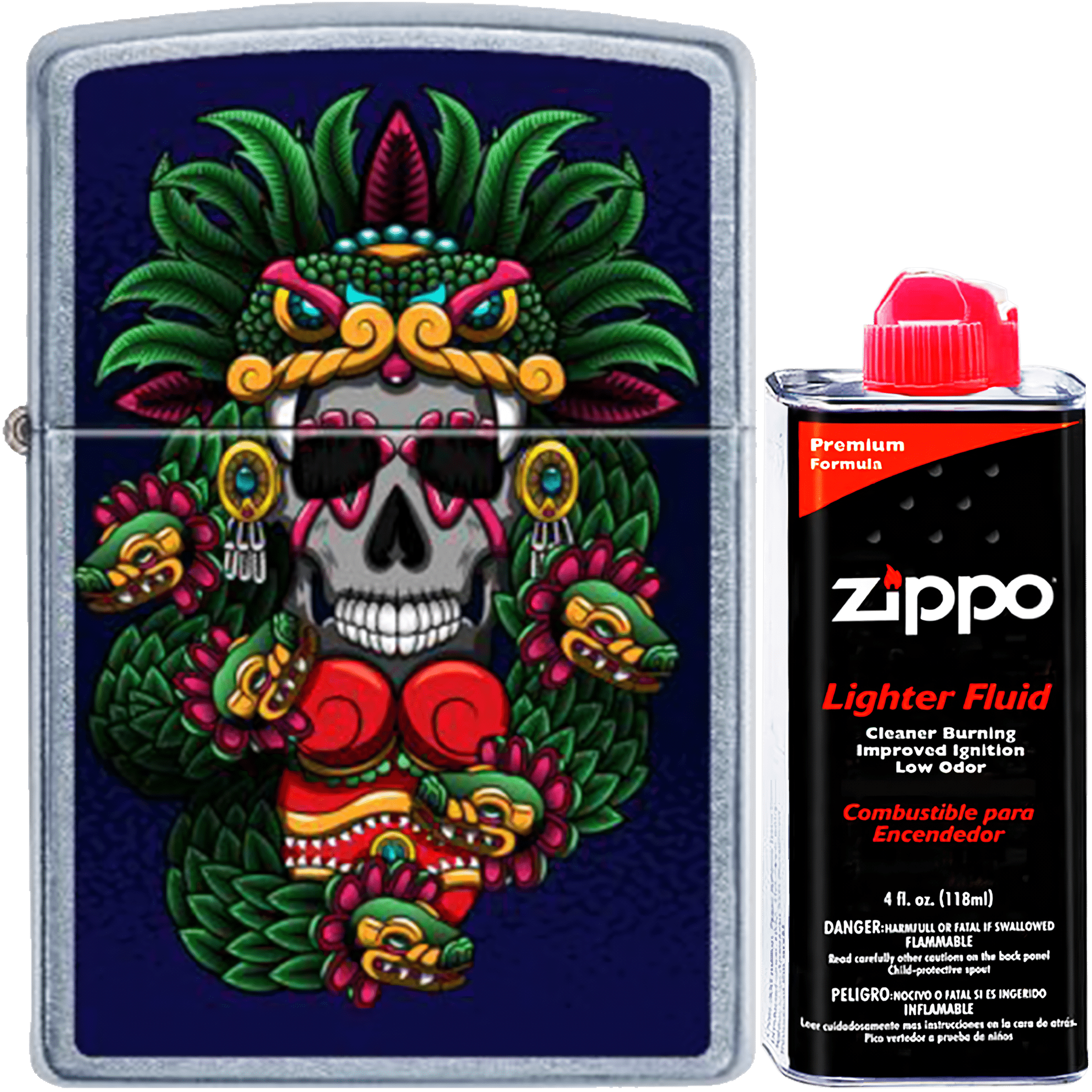 Encendedor Zippo Creadora de Estrellas Diseña Tu México modelo MZ207-MEX24 marca Zippo, diseño original a prueba de viento, fabricado en USA con caja ecológica.