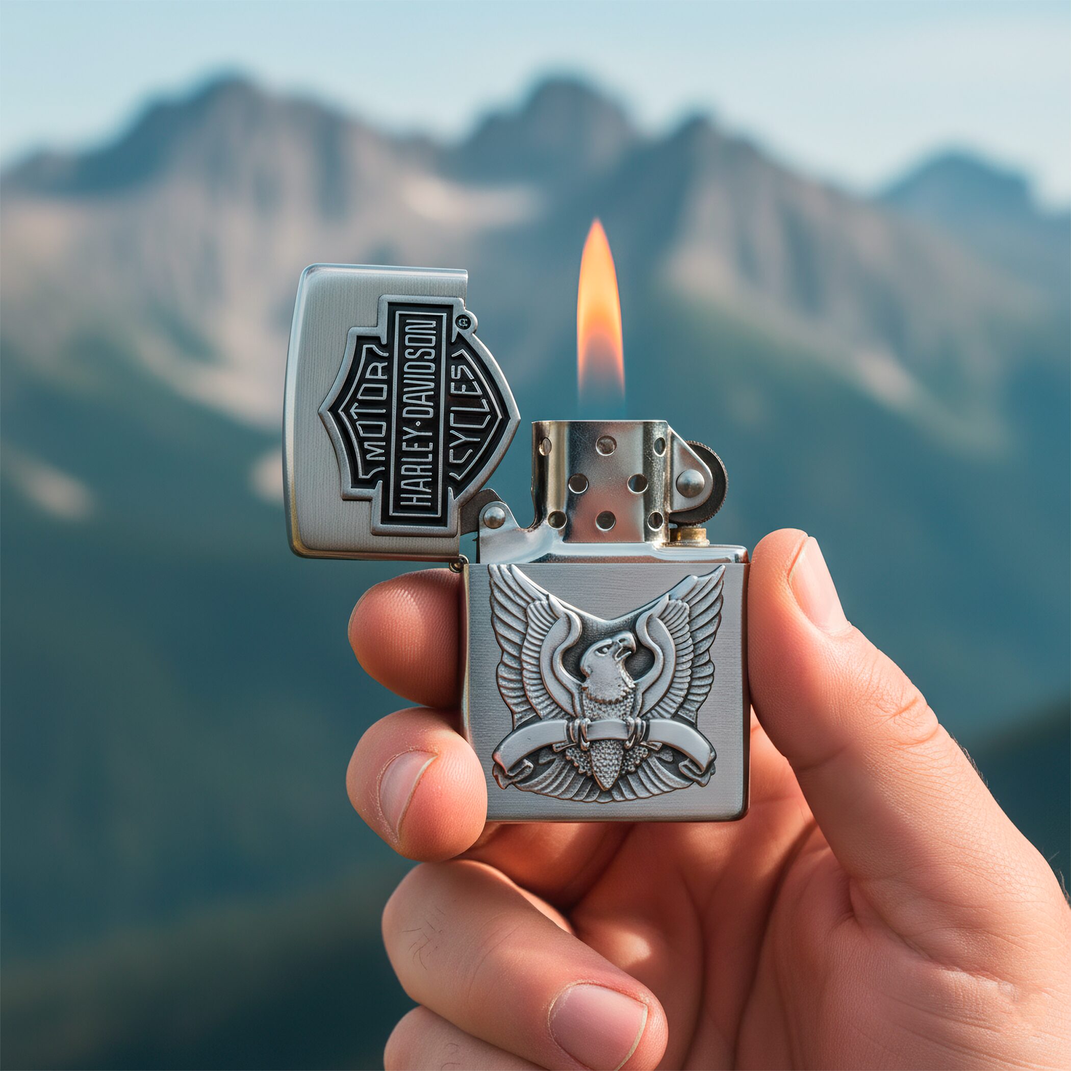 Encendedor Zippo Harley Davidson Cromado Edición Especial - Imagen 5