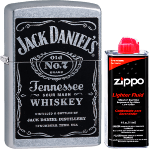 Encendedor Zippo Jack Daniels edición especial modelo MZ24779-09 original Made in USA con diseño a prueba de viento.