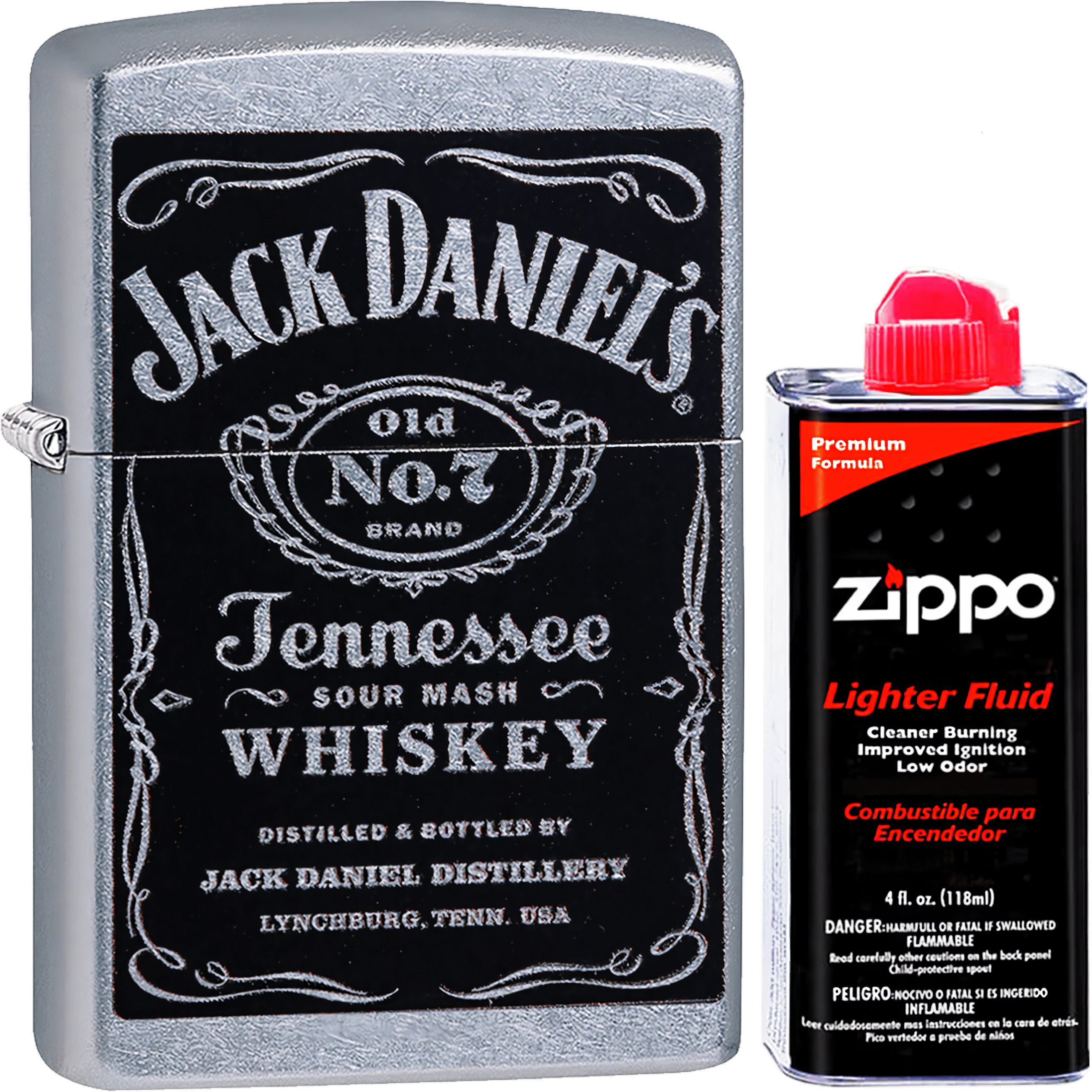 Encendedor Zippo Jack Daniels edición especial modelo MZ24779-09 original Made in USA con diseño a prueba de viento.