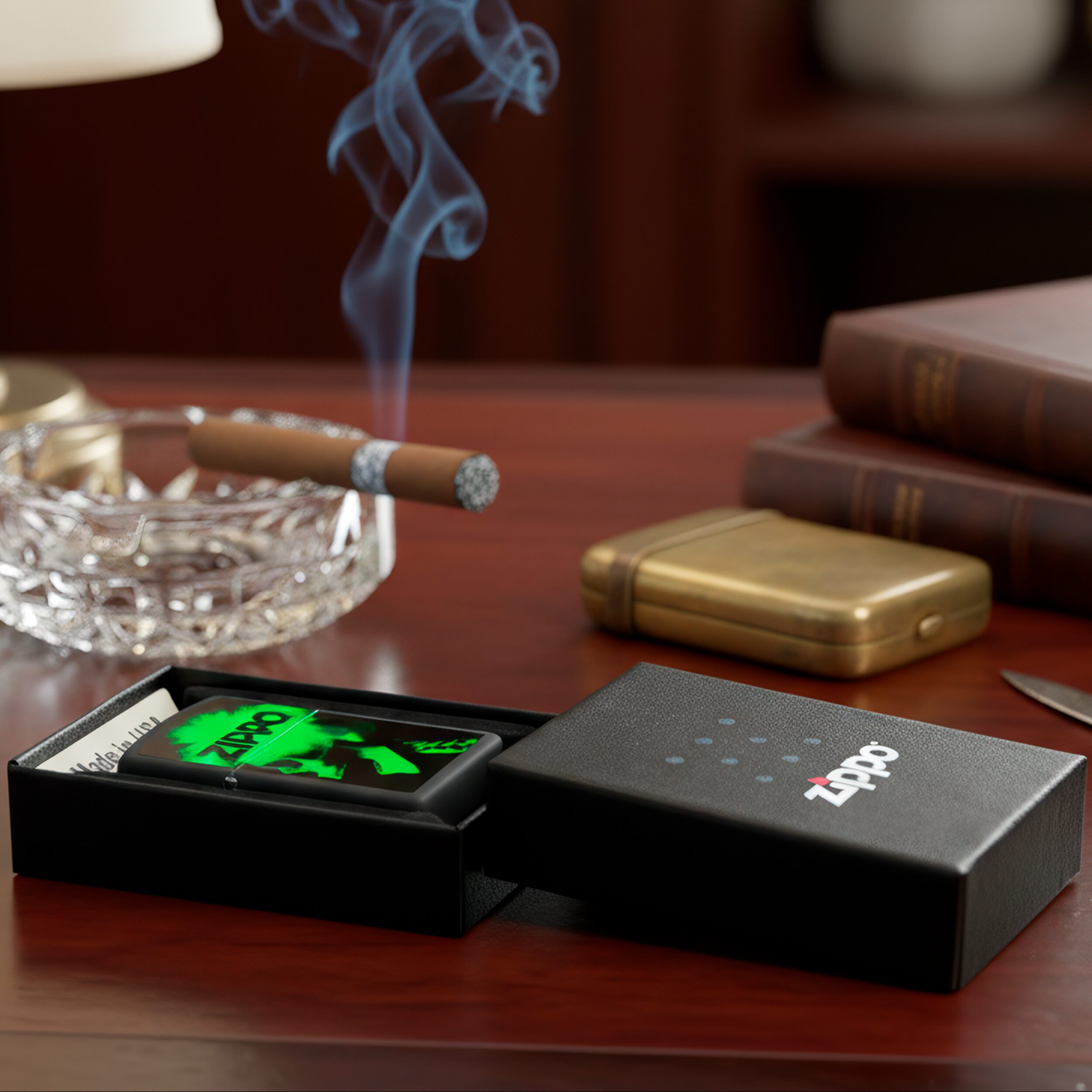 Encendedor Zippo Price Fighter calavera cibernética a prueba de viento, modelo MZ48485 fabricado en USA.