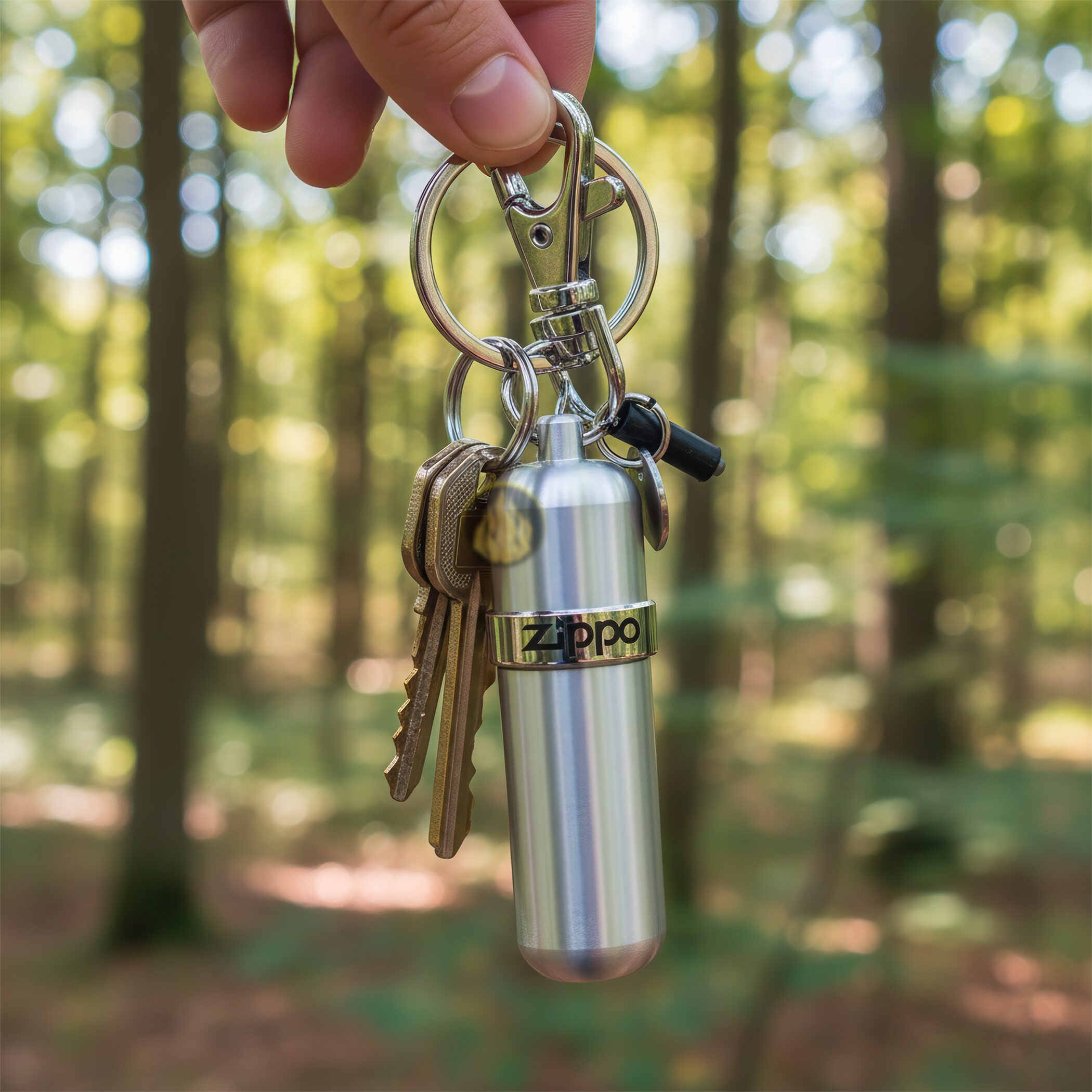 Surtidor De Combustible Zippo de aluminio con sellado hermético y llavero para transportar gasolina blanca. MZ121503