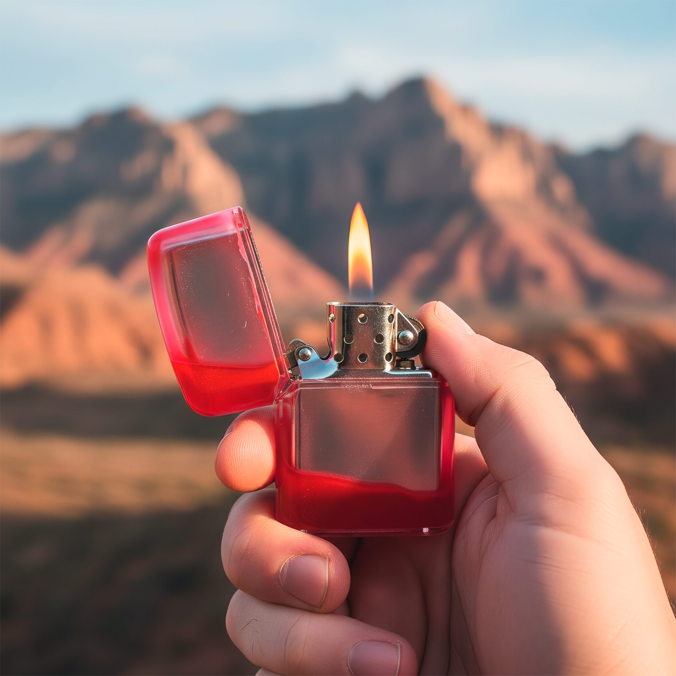 Funda P/ Encendedor Zippo luminosa que brilla en la oscuridad, funda protectora de plástico resistente compatible con encendedores Zippo lisos, accesorio visible y seguro. ROJO RAV-FUN-05