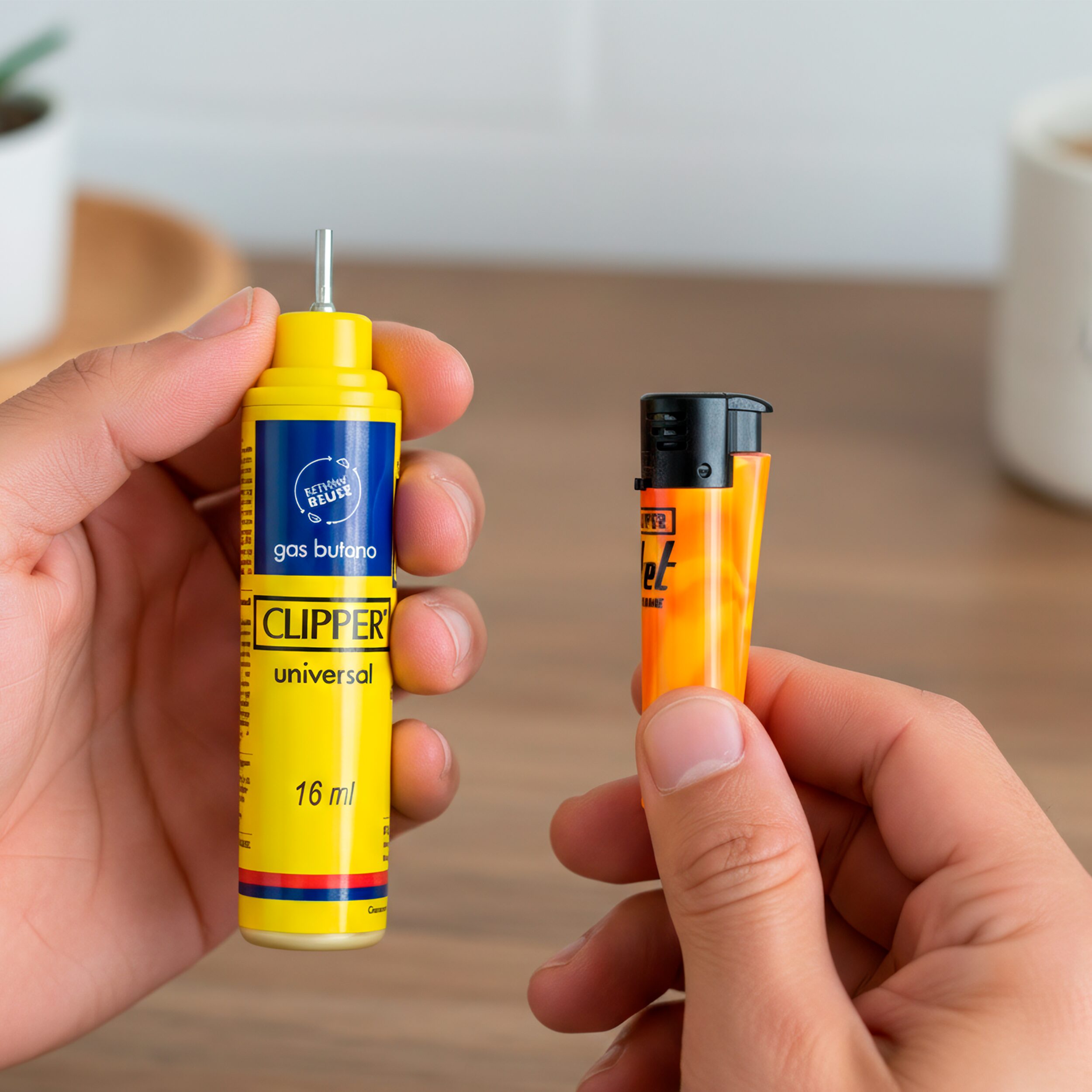 Gas Butano Clipper Premium Para Recargar Encendedores paquete 3 piezas de 16 ml marca Clipper, compatible con encendedores Clipper, Zippo y modelos de butano. GSBT1612