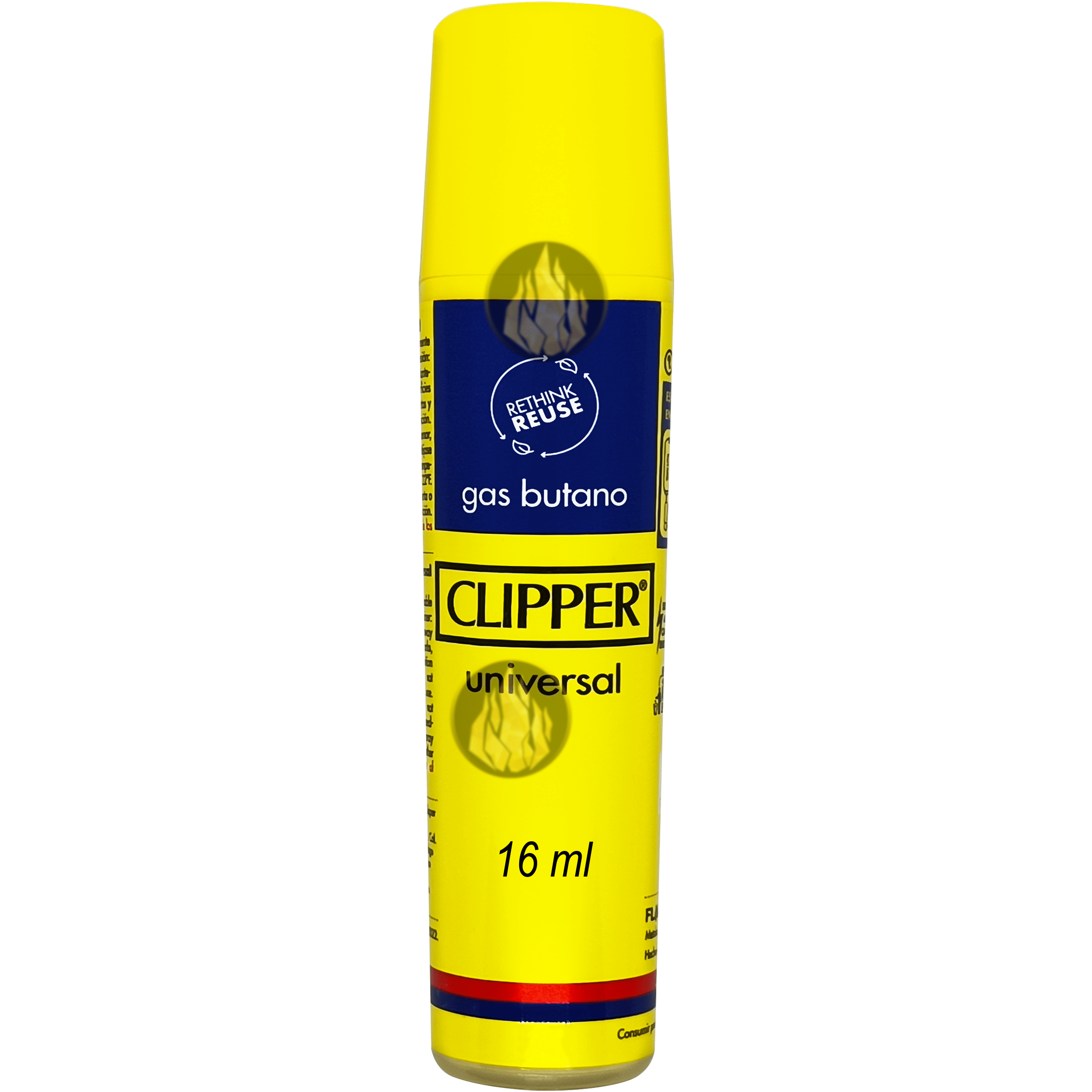 Gas Butano Clipper Premium Para Recargar Encendedores paquete 3 piezas de 16 ml marca Clipper, compatible con encendedores Clipper, Zippo y modelos de butano. GSBT1612