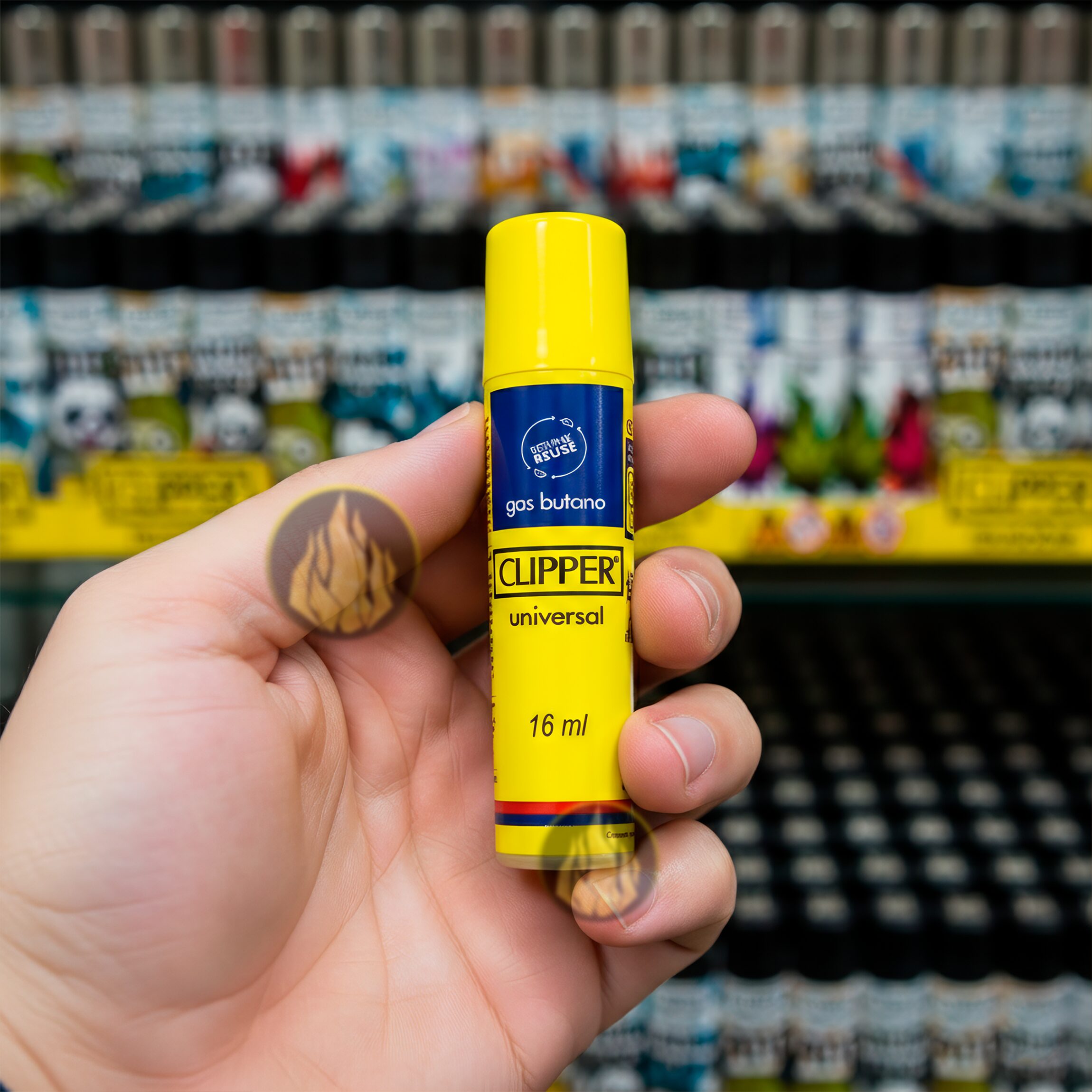 Gas Butano Clipper Premium Para Recargar Encendedores paquete 3 piezas de 16 ml marca Clipper, compatible con encendedores Clipper, Zippo y modelos de butano. GSBT1612