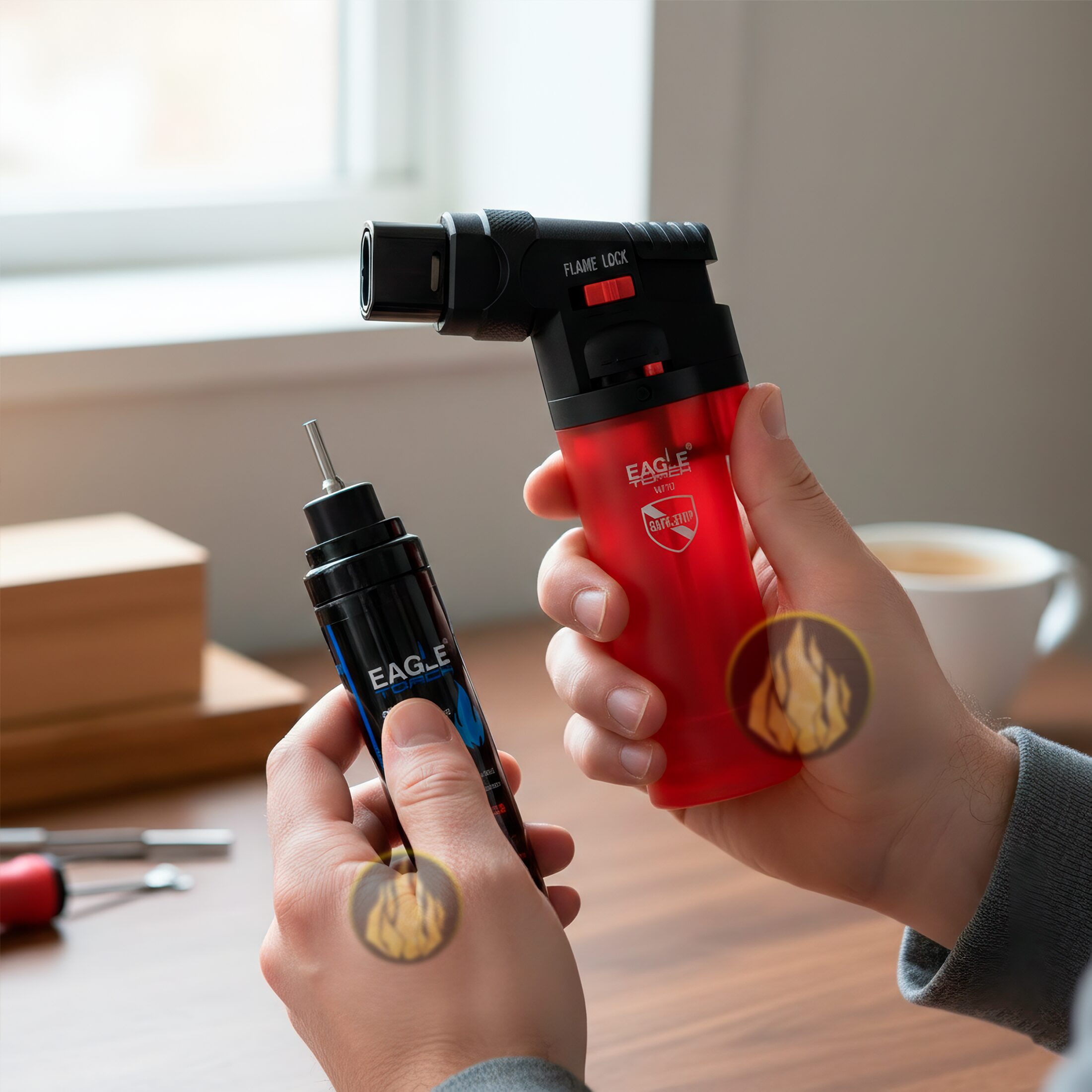 Gas Butano Premium 18 ml marca Eagle Torch para recargar encendedores Clipper y Zippo, lata portátil para encendedor de butano uso diario. OLI-G01