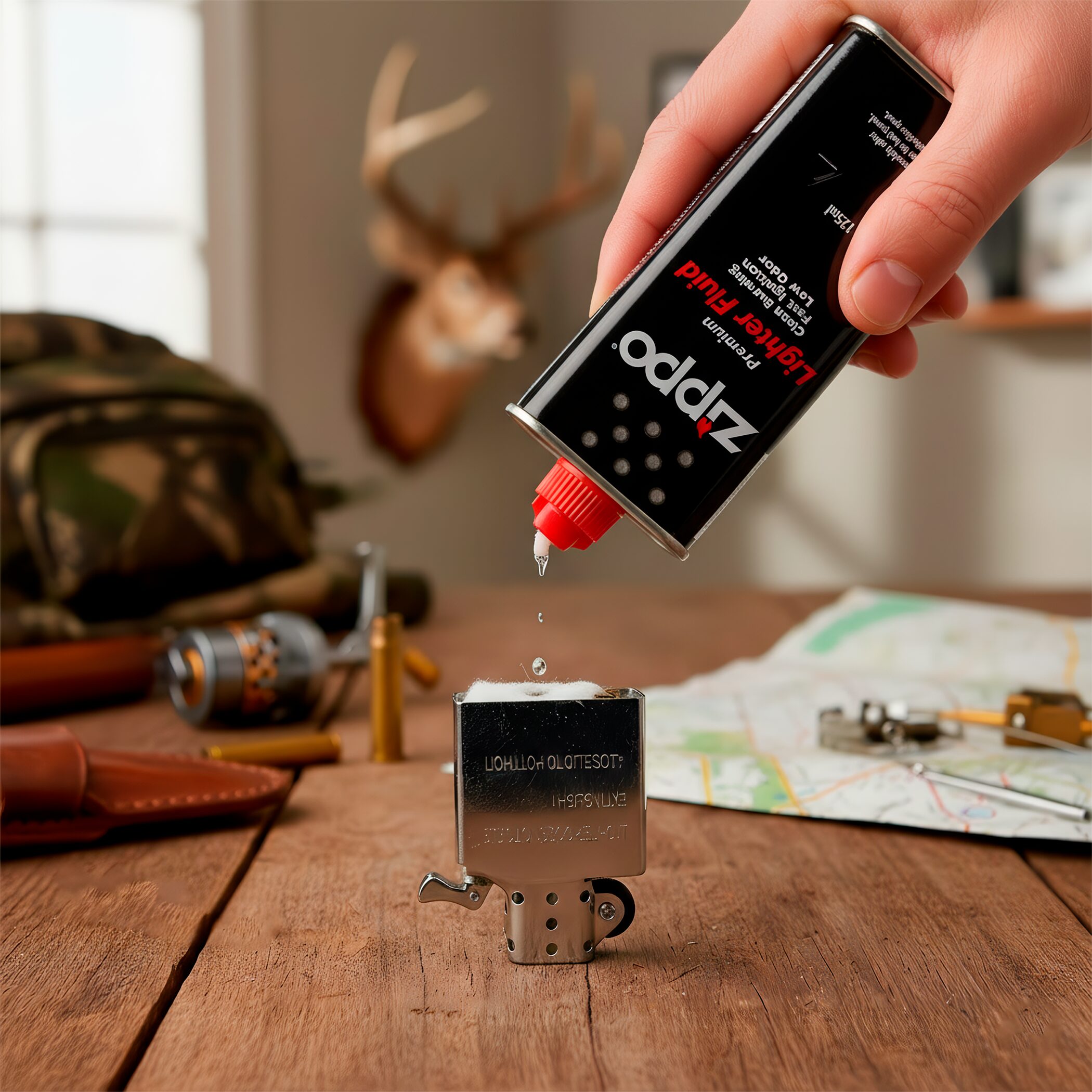 Combustible Original Zippo 125 ml con mecha y 6 piedras pedernal premium fabricado en USA. MZ3141-C24 MZ2425 MZ2406-C