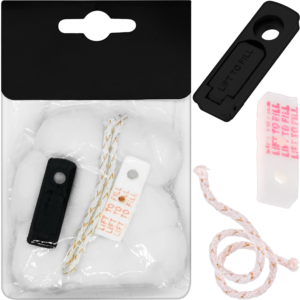 Kit Repuesto Zippo Almohadilla con bolas de algodón, fieltro y mecha de cobre para encendedor Zippo KRZ