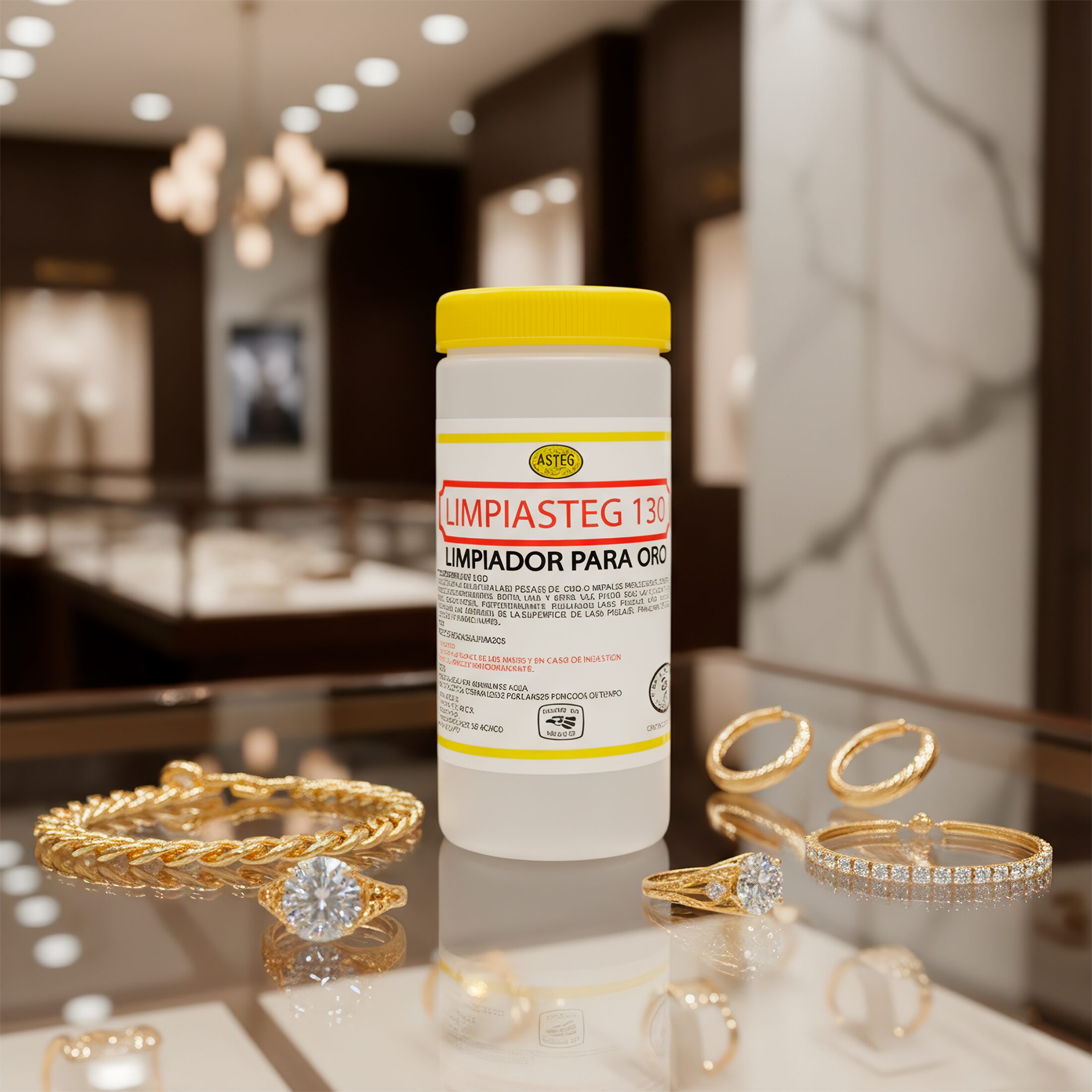 Limpiasteg Limpiador Joyas Oro 240 Ml marca Limpiasteg 130 para limpieza profunda de joyería de oro. 2643