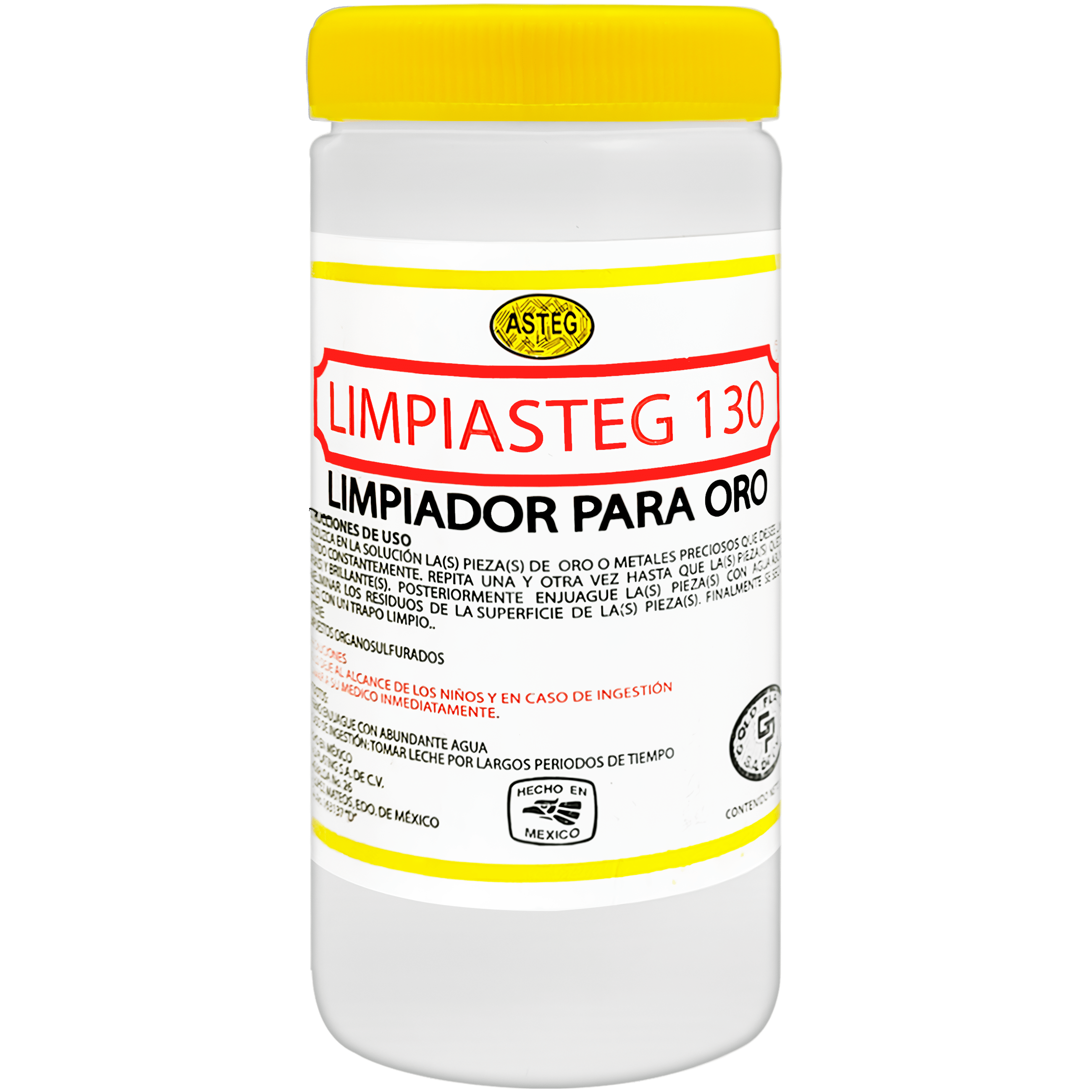 Limpiasteg Limpiador Joyas Oro 240 Ml marca Limpiasteg 130 para limpieza profunda de joyería de oro. 2643