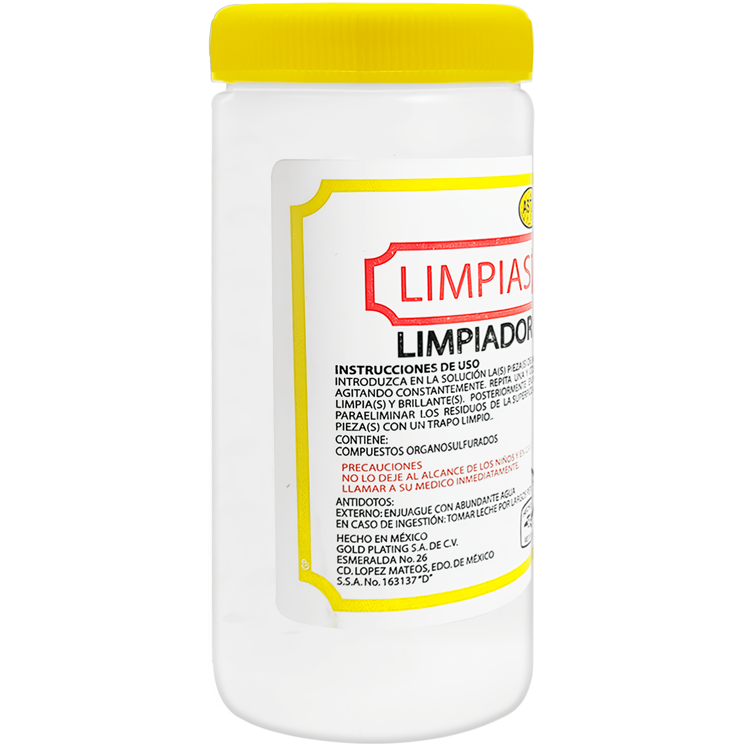 Limpiasteg Limpiador Joyas Oro 240 Ml marca Limpiasteg 130 para limpieza profunda de joyería de oro. 2643