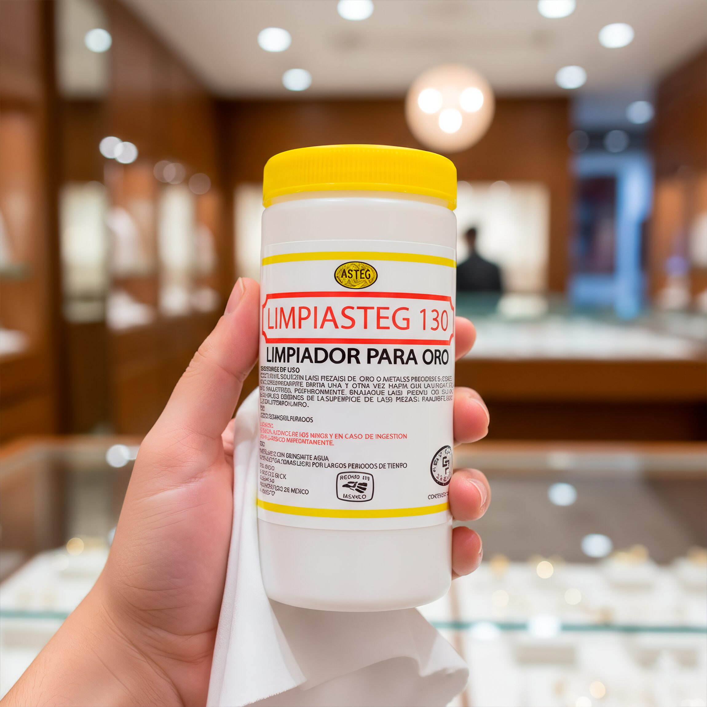 Limpiasteg Limpiador Joyas Oro 240 Ml marca Limpiasteg 130 para limpieza profunda de joyería de oro. 2643