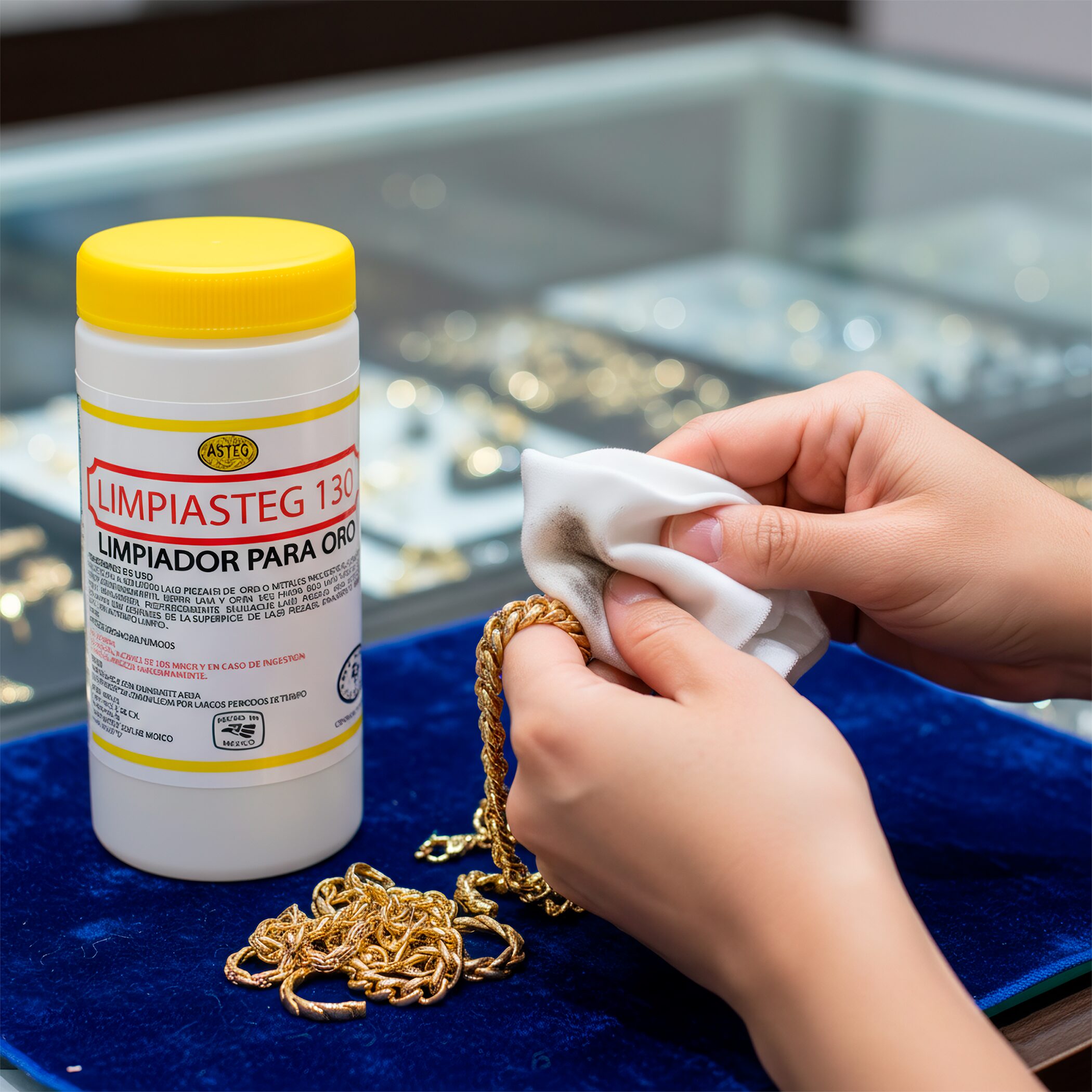 Limpiasteg Limpiador Joyas Oro 240 Ml marca Limpiasteg 130 para limpieza profunda de joyería de oro. 2643