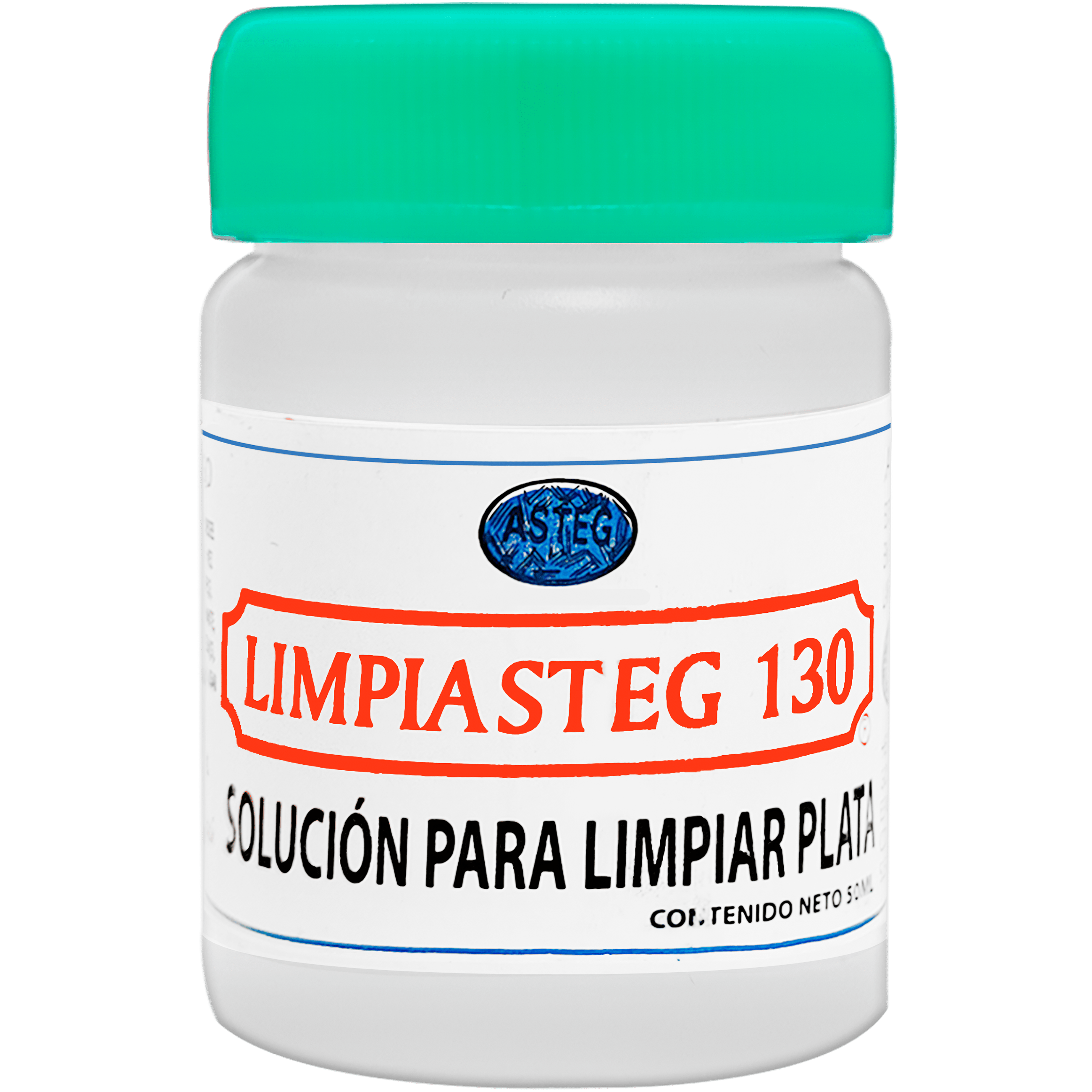 Líquido Limpiador Limpiasteg 130 Para Plata 240 ml solución instantánea para limpiar joyería de plata marca Limpiasteg. 2647