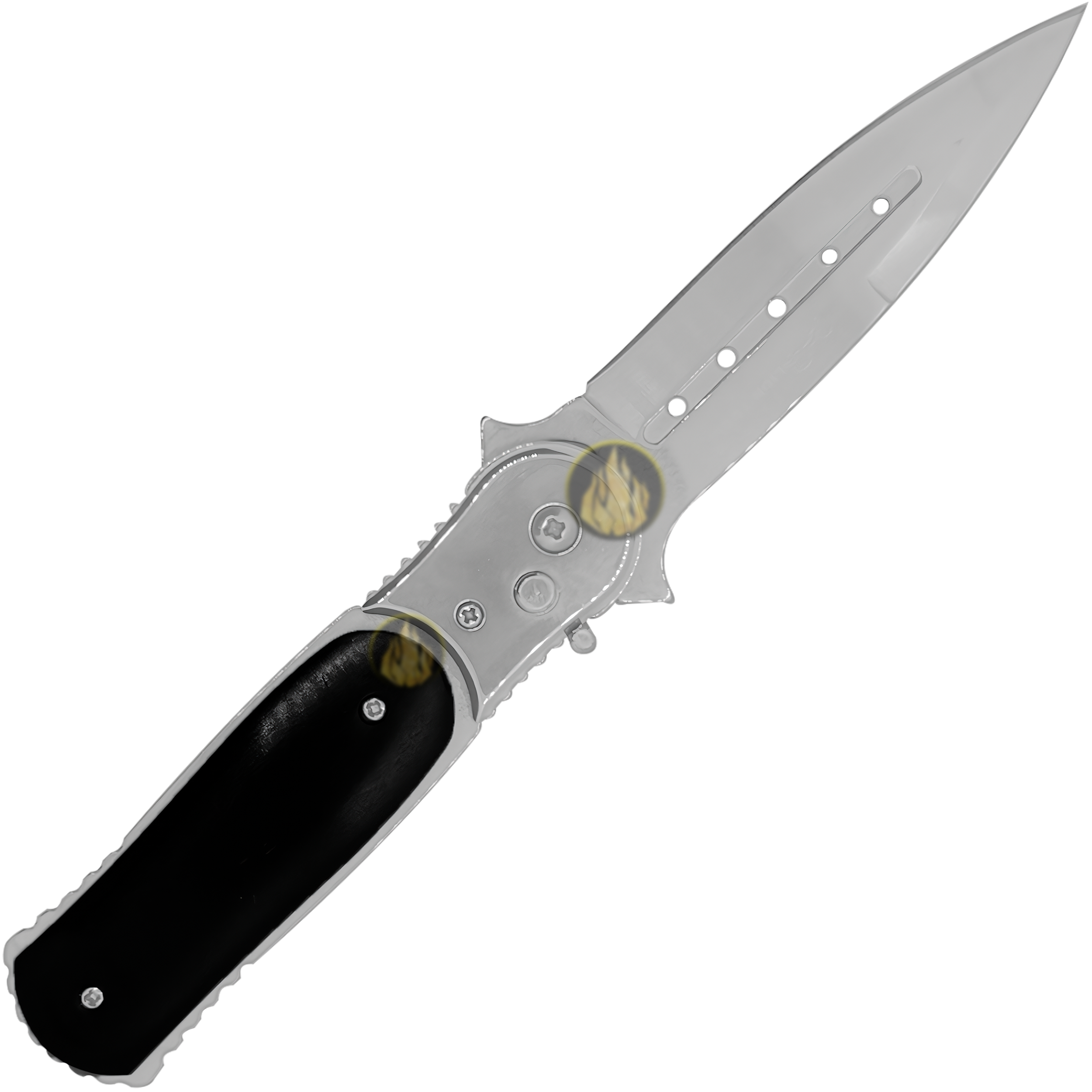 Navaja Automática Botón Cachas De Madera De Caza + Funda marca Lion Tools hoja lisa acero inoxidable 440 apertura automática botón seguro anti cierre mango madera negro funda nylon portación 7087