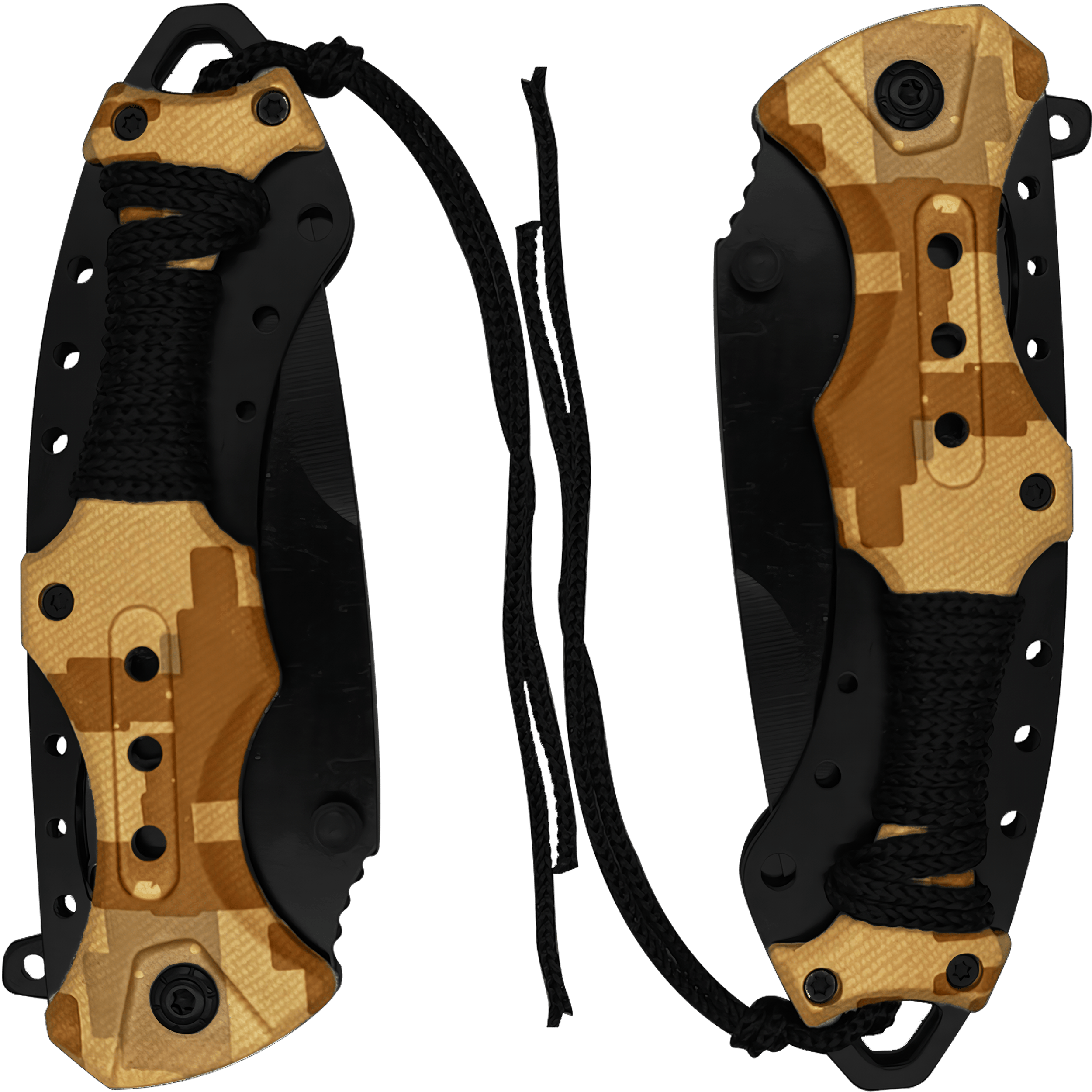 Navaja Automatica de Acero marca Razor Tactical modelo táctico militar, hoja 440 inoxidable de 9 cm con filo liso y dentado, clip de cinturón y diseño camuflaje para caza y supervivencia. RT 7022CA