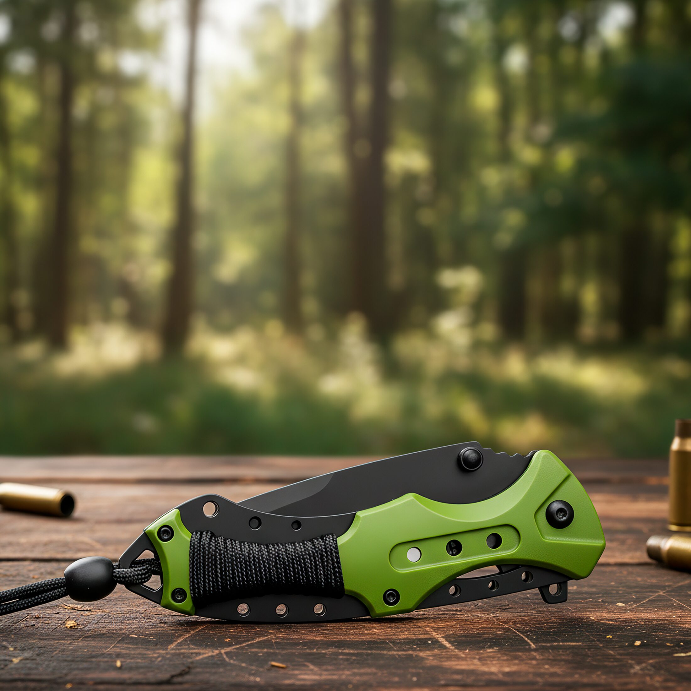 Navaja Automatica de Acero marca Razor Tactical modelo táctico militar, hoja 440 inoxidable de 9 cm con filo liso y dentado, clip de cinturón y diseño camuflaje para caza y supervivencia. RT 7022GN