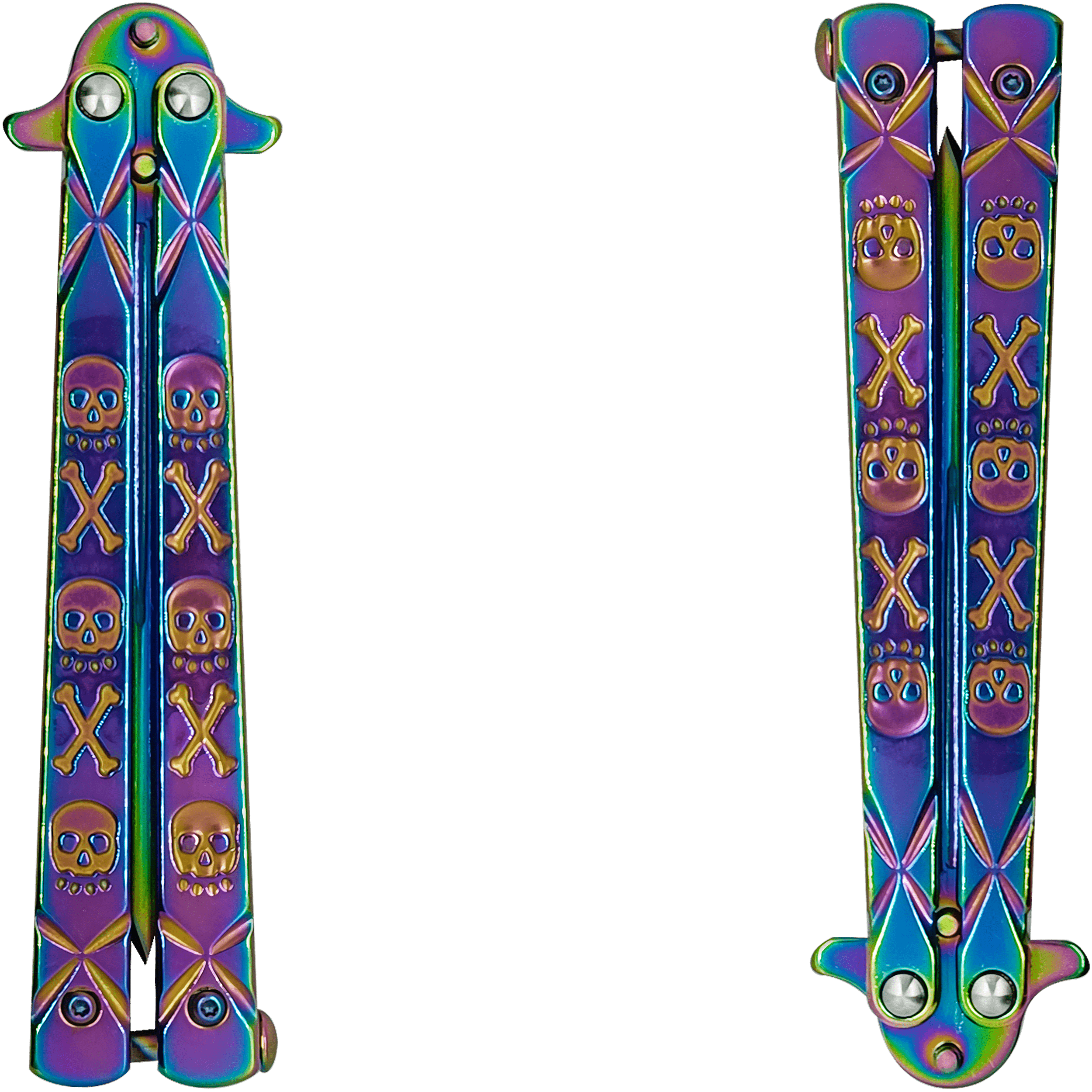 Navaja Mariposa Acero Afilada Tornasol Lion Tools con hoja de acero inoxidable 420 y seguro anti cierre. 9575