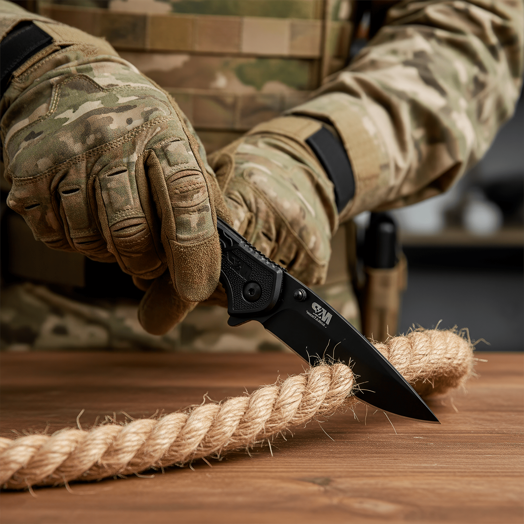 Navaja Smith & Wesson Bodyguard Linerlock Acero SW1085890 marca Smith & Wesson, hoja 8Cr13MoV Drop Point de 7.2 cm, diseño compacto y ligero.