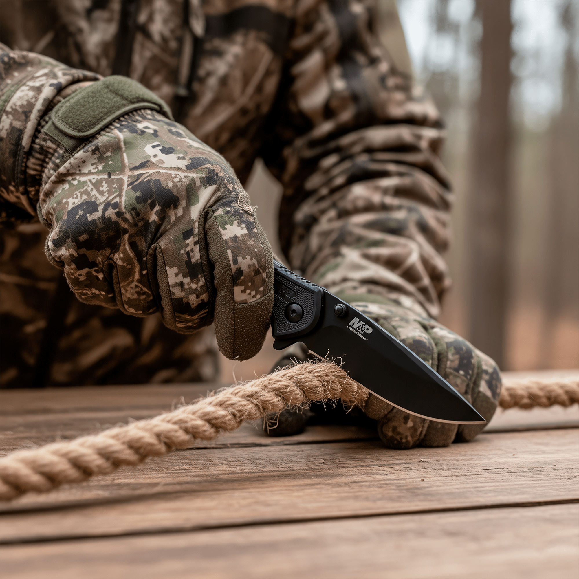 Navaja Smith & Wesson Bodyguard Linerlock Acero SW1085890 marca Smith & Wesson, hoja 8Cr13MoV Drop Point de 7.2 cm, diseño compacto y ligero.