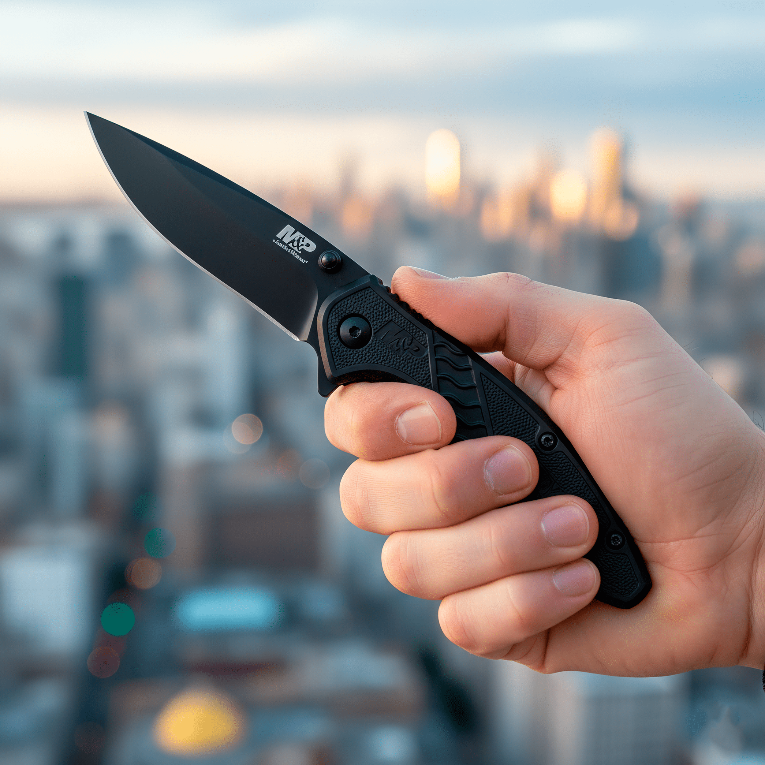 Navaja Smith & Wesson Bodyguard Linerlock Acero SW1085890 marca Smith & Wesson, hoja 8Cr13MoV Drop Point de 7.2 cm, diseño compacto y ligero.