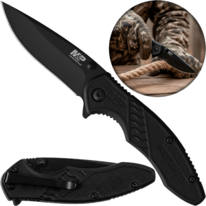 Navaja Smith & Wesson Bodyguard Linerlock Acero SW1085890 marca Smith & Wesson, hoja 8Cr13MoV Drop Point de 7.2 cm, diseño compacto y ligero.