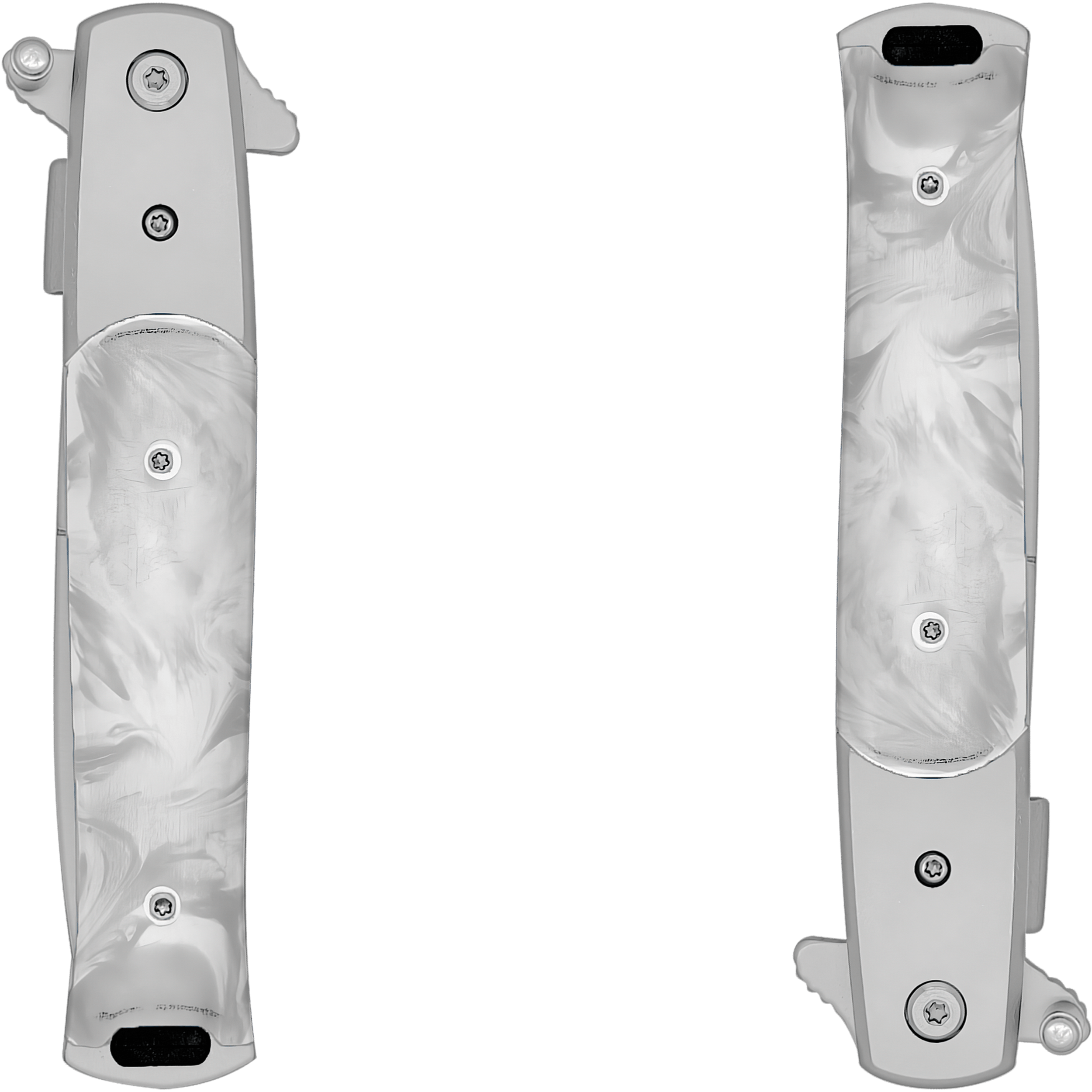 Navaja Stiletto Automática italiana con mango de madera y hoja lisa de acero inoxidable 440, diseño táctico clásico marca Razor Tactical con apertura automática y seguro anti cierre. RT 7033PE