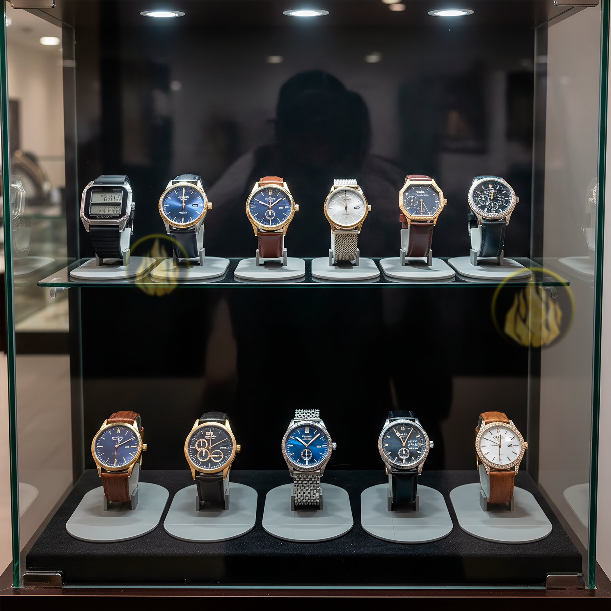 Paq 10 Exhibidor De Reloj Soporte Plastico Porta Reloj color gris, soporte plástico resistente para exhibición de relojes 5387