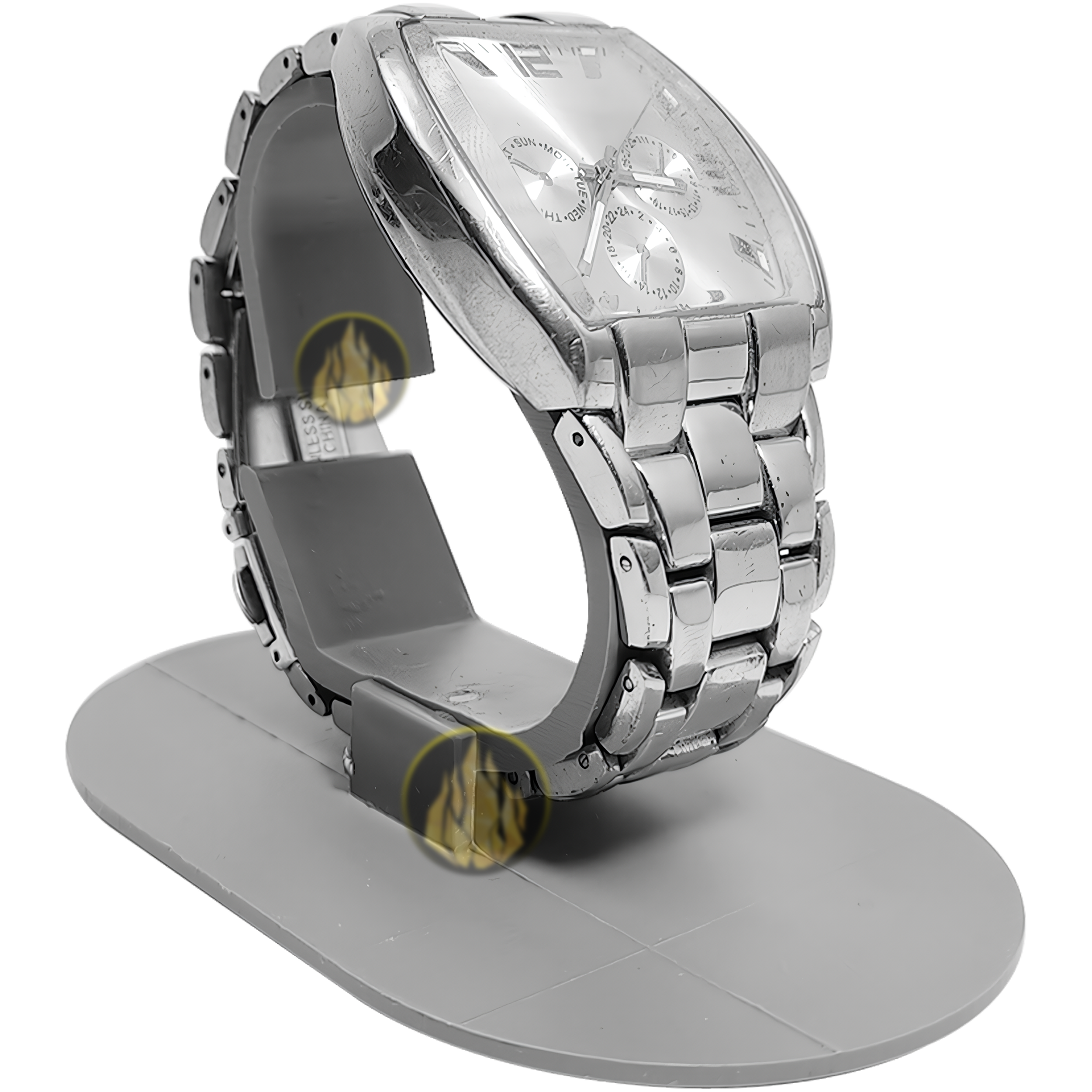 Paq 10 Exhibidor De Reloj Soporte Plastico Porta Reloj color gris, soporte plástico resistente para exhibición de relojes 5387