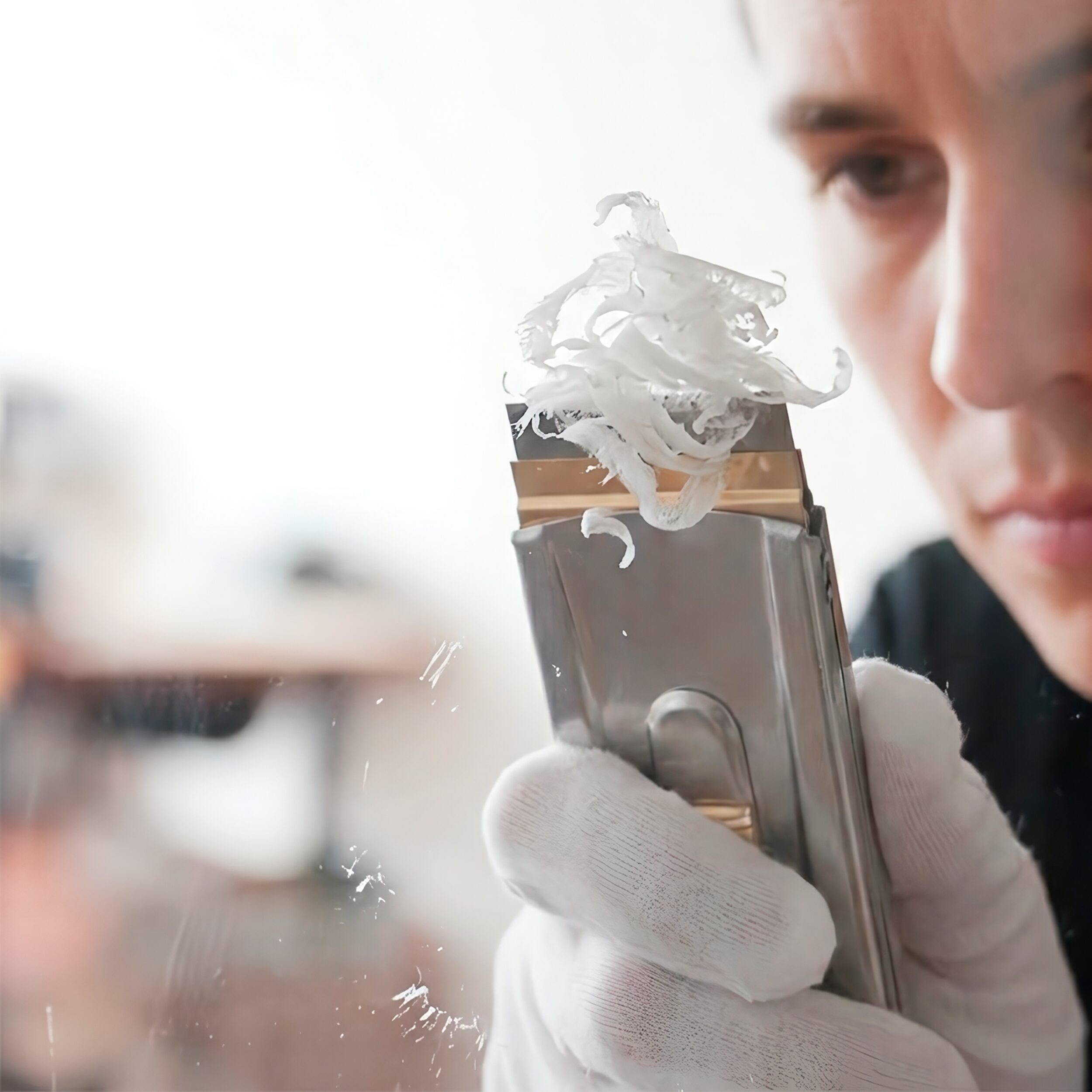 Paq 100 Navaja Industrial de repuesto marca Lion Tools modelo 0339, fabricada en acero inoxidable con un filo raspado de alta precisión y espesor 0.23 mm.