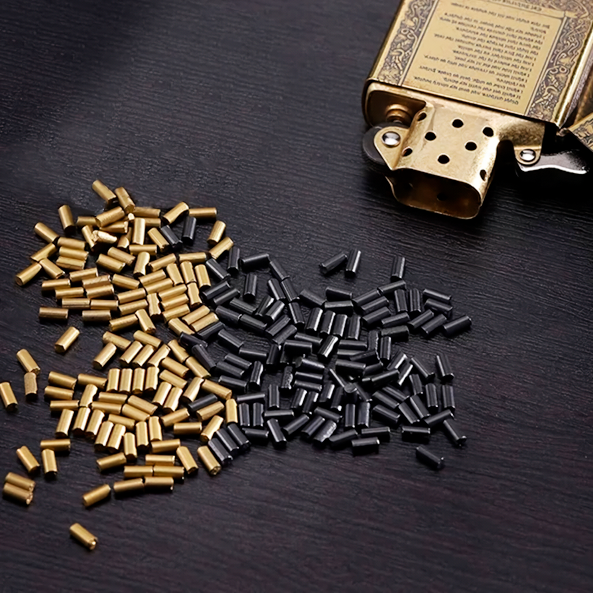 Pedernal Flint Encendedor Zippo Clipper Paquete 100 Pz repuesto universal color negro compatible con encendedores Zippo Clipper y soplete alta durabilidad RDP100