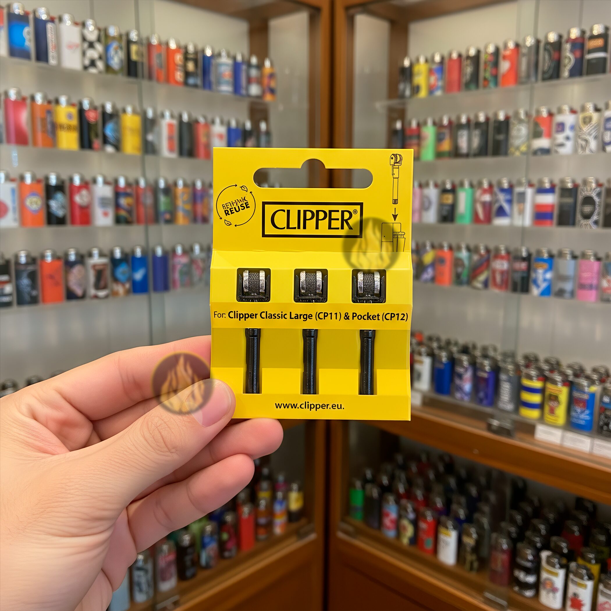 Piedras Flints Clipper Pedernal color negro compatibles con Clipper CP11, Metal y Pocket CP12. CPFS12