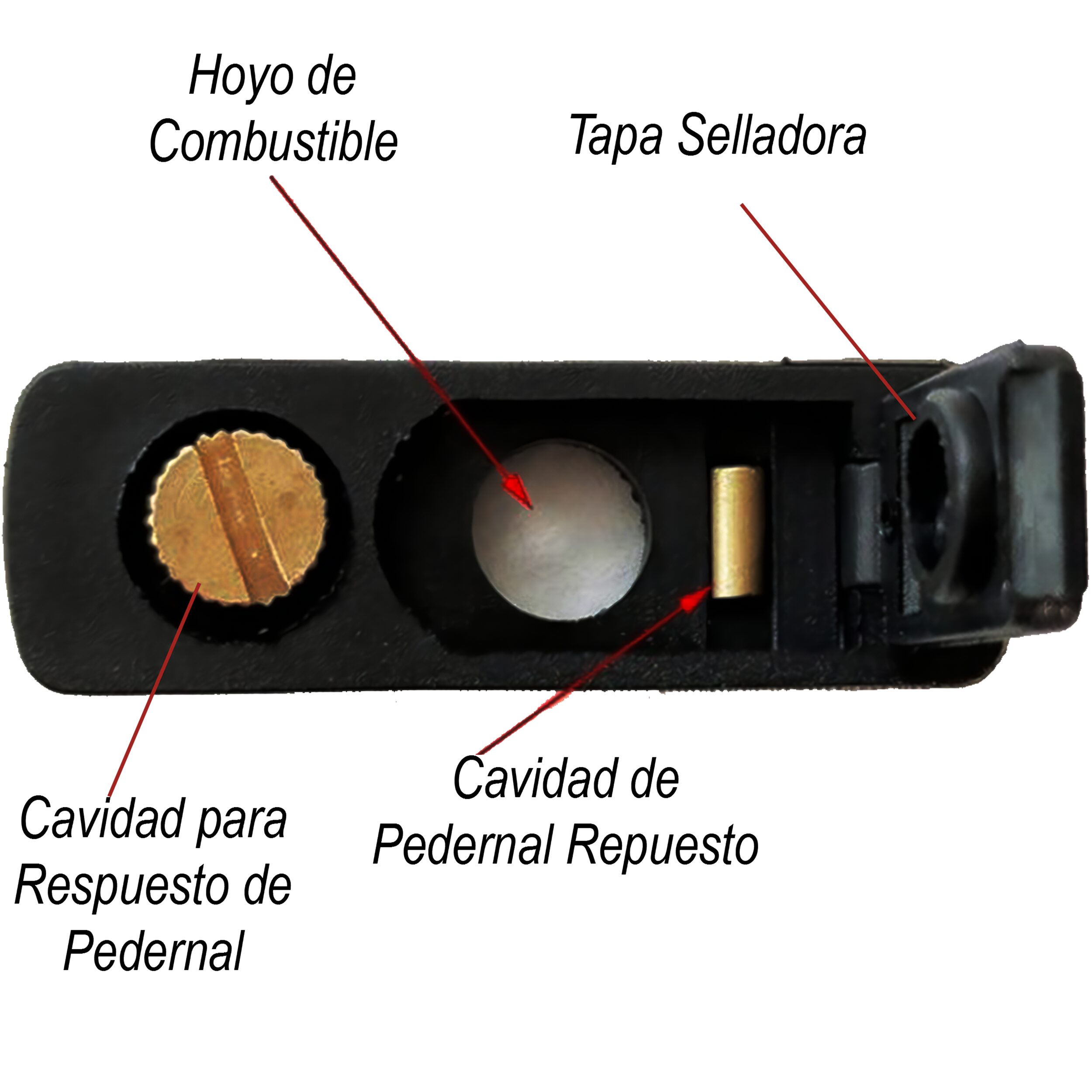 Repuesto Almohadilla Zippo de fieltro universal color negro compatible con encendedores Zippo y Zorro. RAT