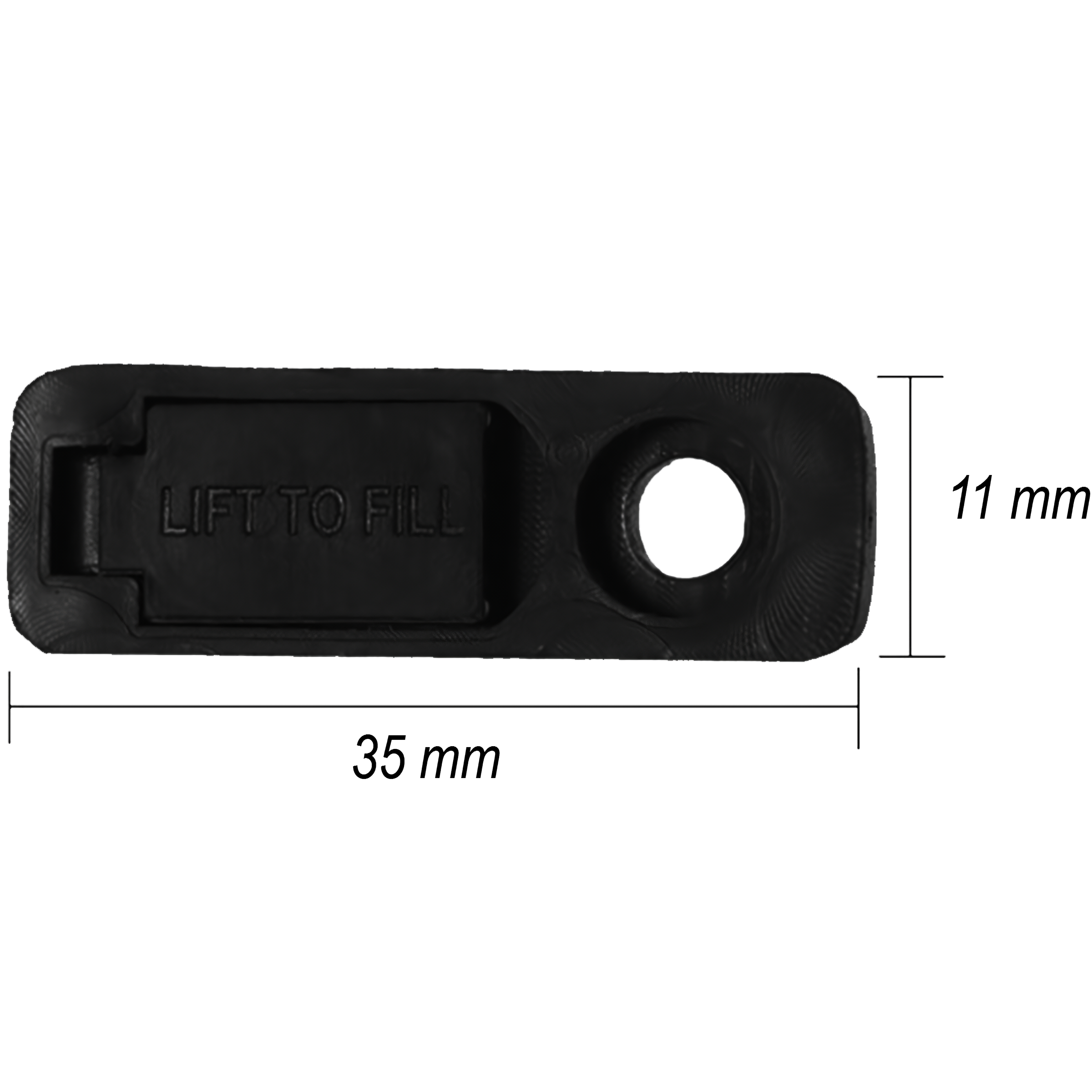 Repuesto Almohadilla Zippo de fieltro universal color negro compatible con encendedores Zippo y Zorro. RAT