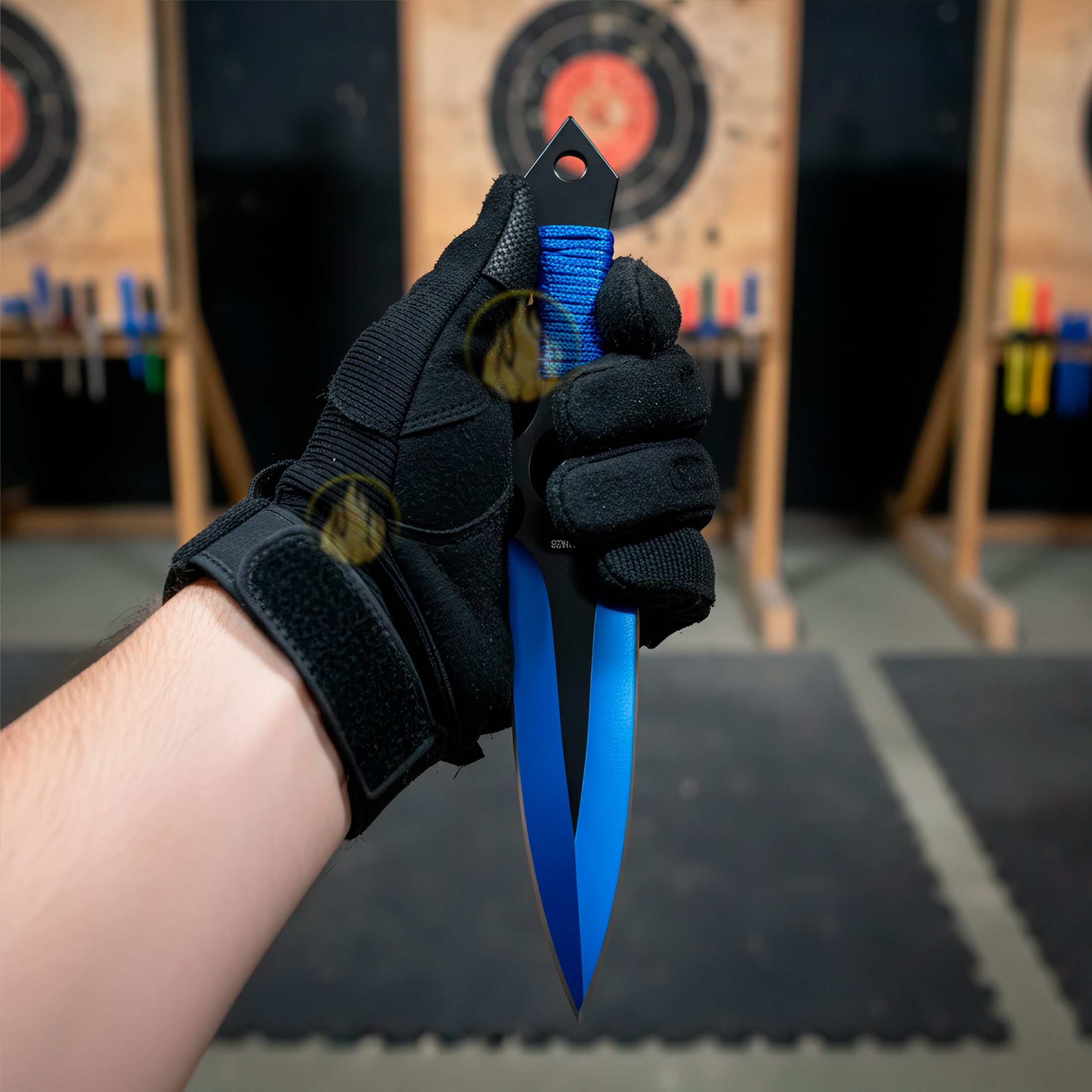 3 Cuchillos Lanzables Tácticos Razor Tactical con funda y hojas de acero inoxidable 440 color negro 3 Cuchillos Lanzables Tácticos marca Razor Tactical modelo RT 8012BL con mango forrado en nylon