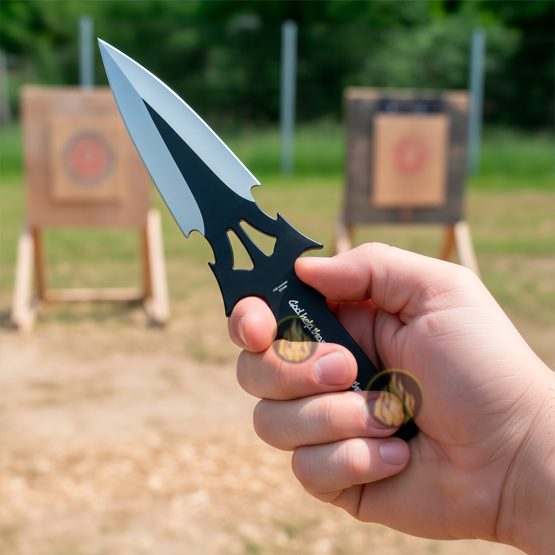 3 Cuchillos Lanzables Tácticos Razor Tactical con funda y hojas de acero inoxidable 440 color negro 3 Cuchillos Lanzables Tácticos marca Razor Tactical modelo RT 8039BK con mango forrado en nylon