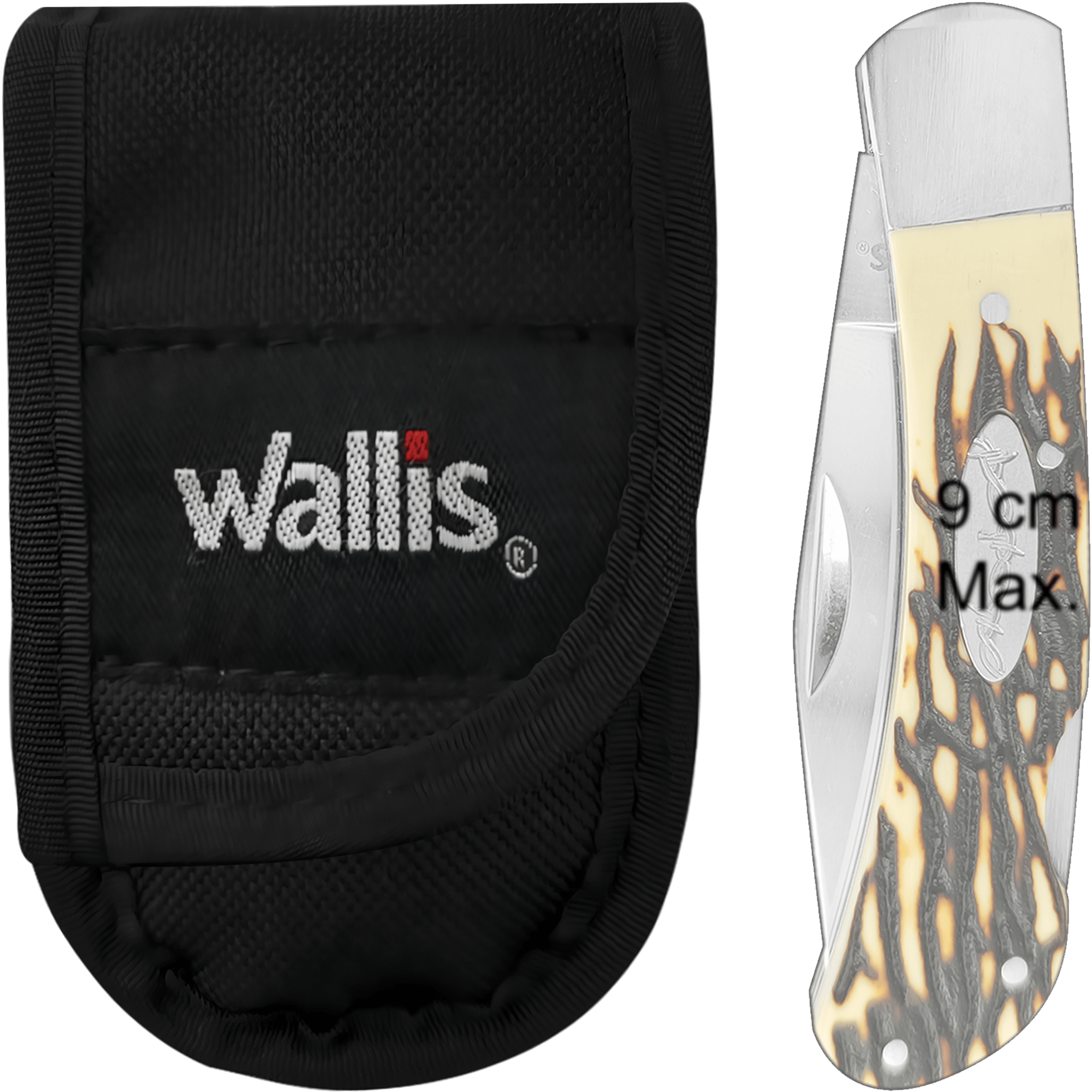 Funda Para Navaja Poliéster Velcro Reforzada Medida Max 9 cm