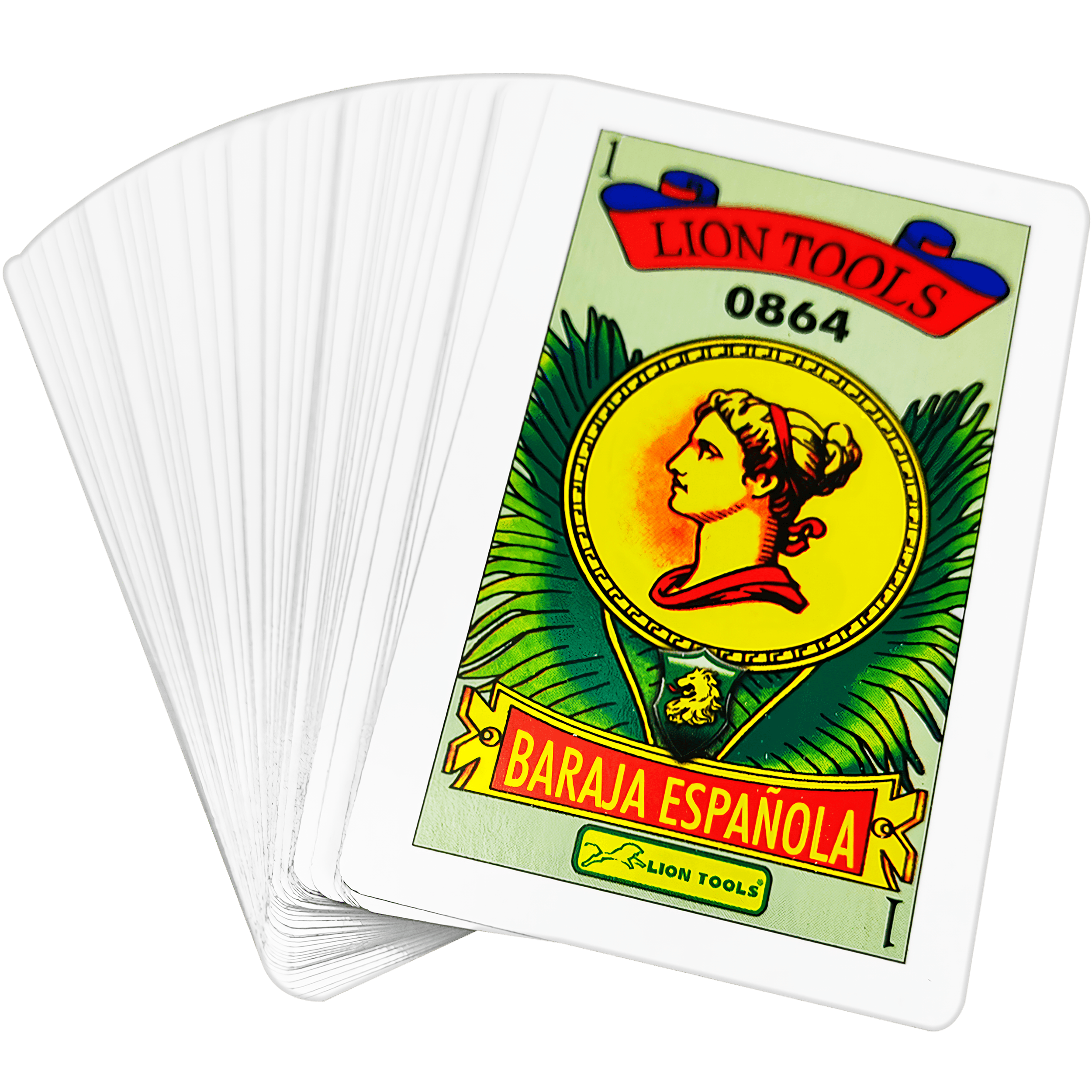 Baraja Española De Papel marca Lion Tools modelo 0864 con cartas de alta calidad para juegos de mesa
