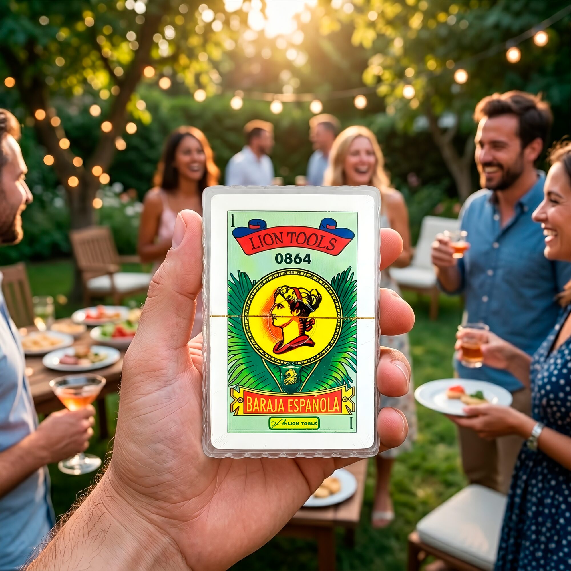 Baraja Española De Papel marca Lion Tools modelo 0864 con cartas de alta calidad para juegos de mesa