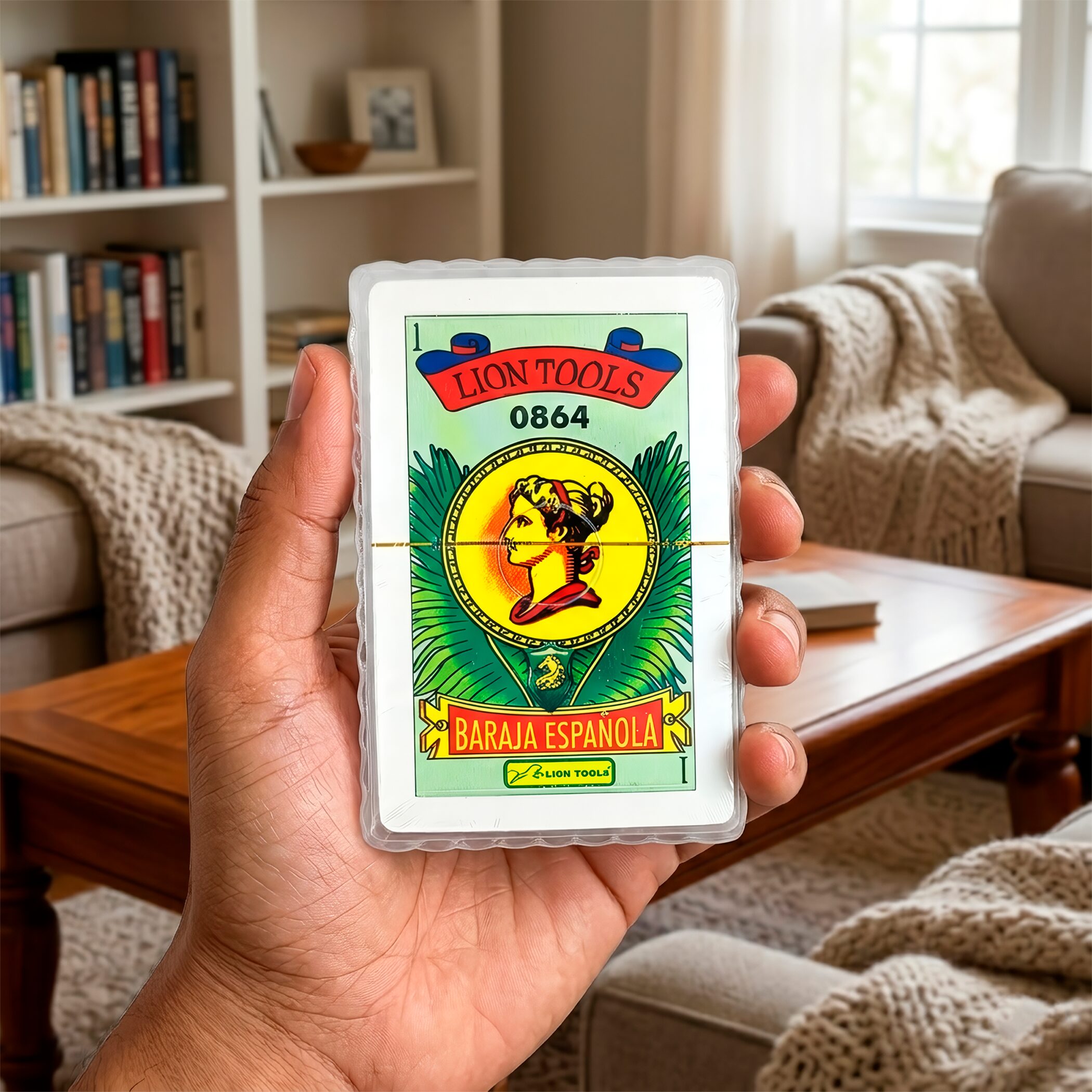 Baraja Española De Papel marca Lion Tools modelo 0864 con cartas de alta calidad para juegos de mesa