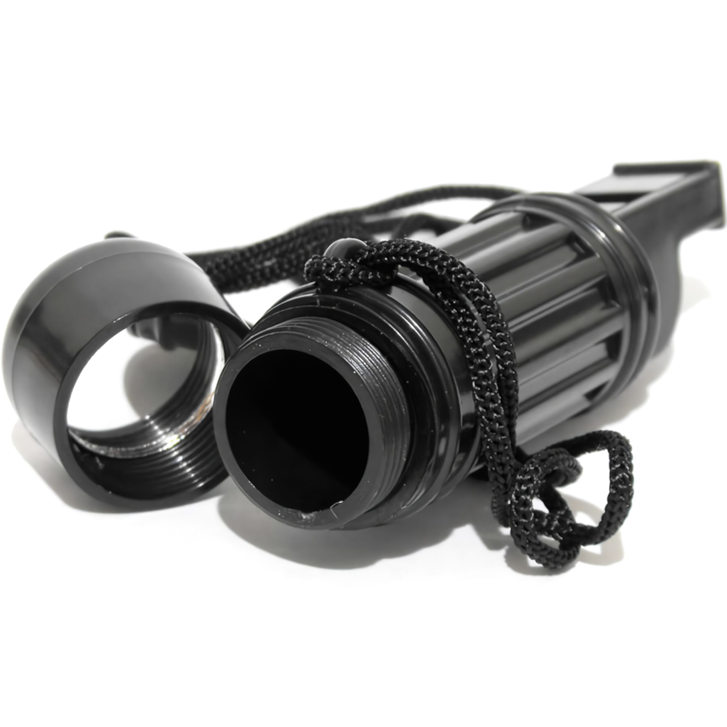 Brújula Scout Silbato Pedernal Wallis con cordón colgante y herramientas de supervivencia modelo C270307 Brújula Scout Silbato Pedernal Wallis con espejo de señalización y compartimiento seguro