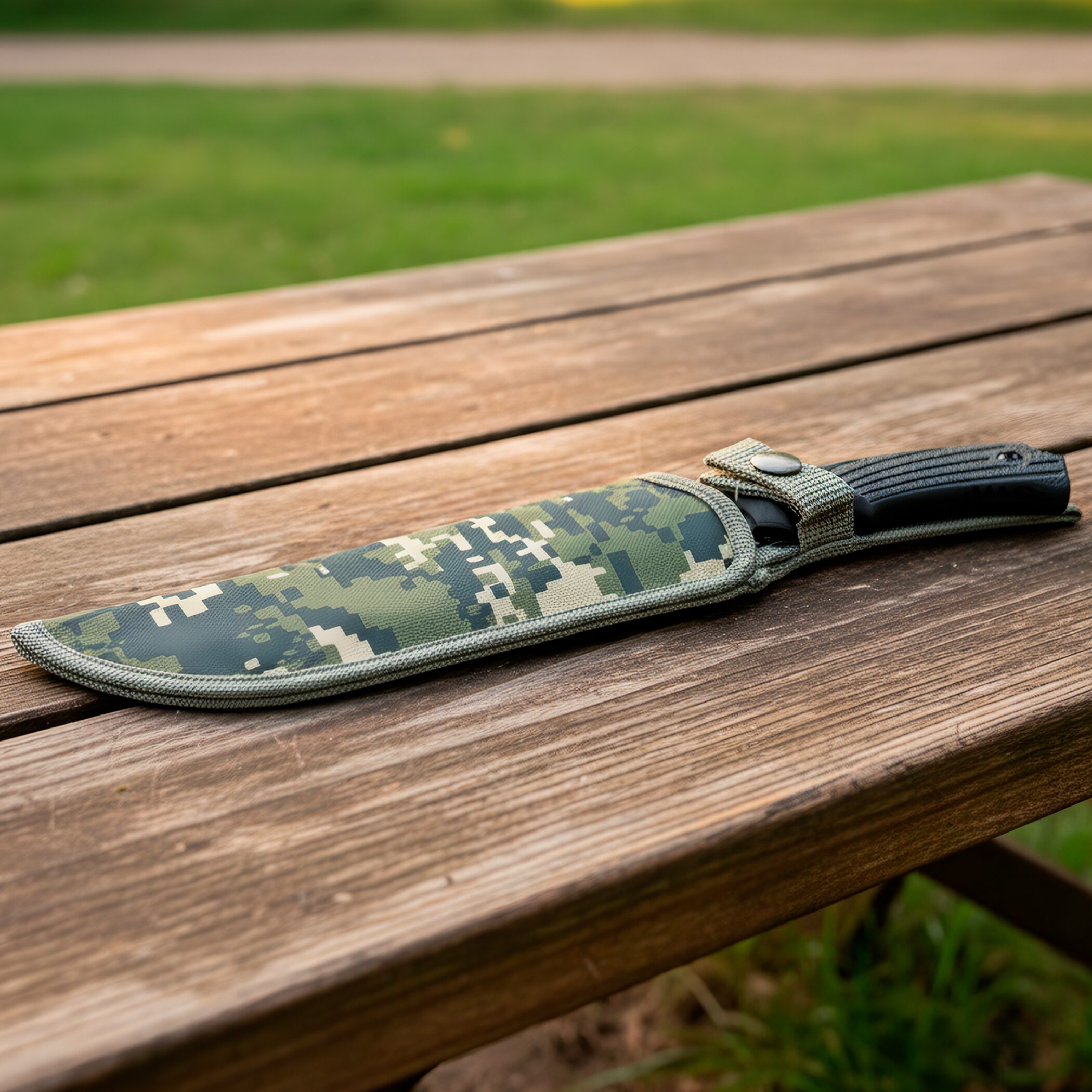 Cuchillo Caza Táctico Campismo Supervivencia Lion Tools con hoja de acero inoxidable 420 y funda de nylon para cinturón. marca Lion Tools modelo 9403 con hoja afilada de 17.7 cm y mango resistente.