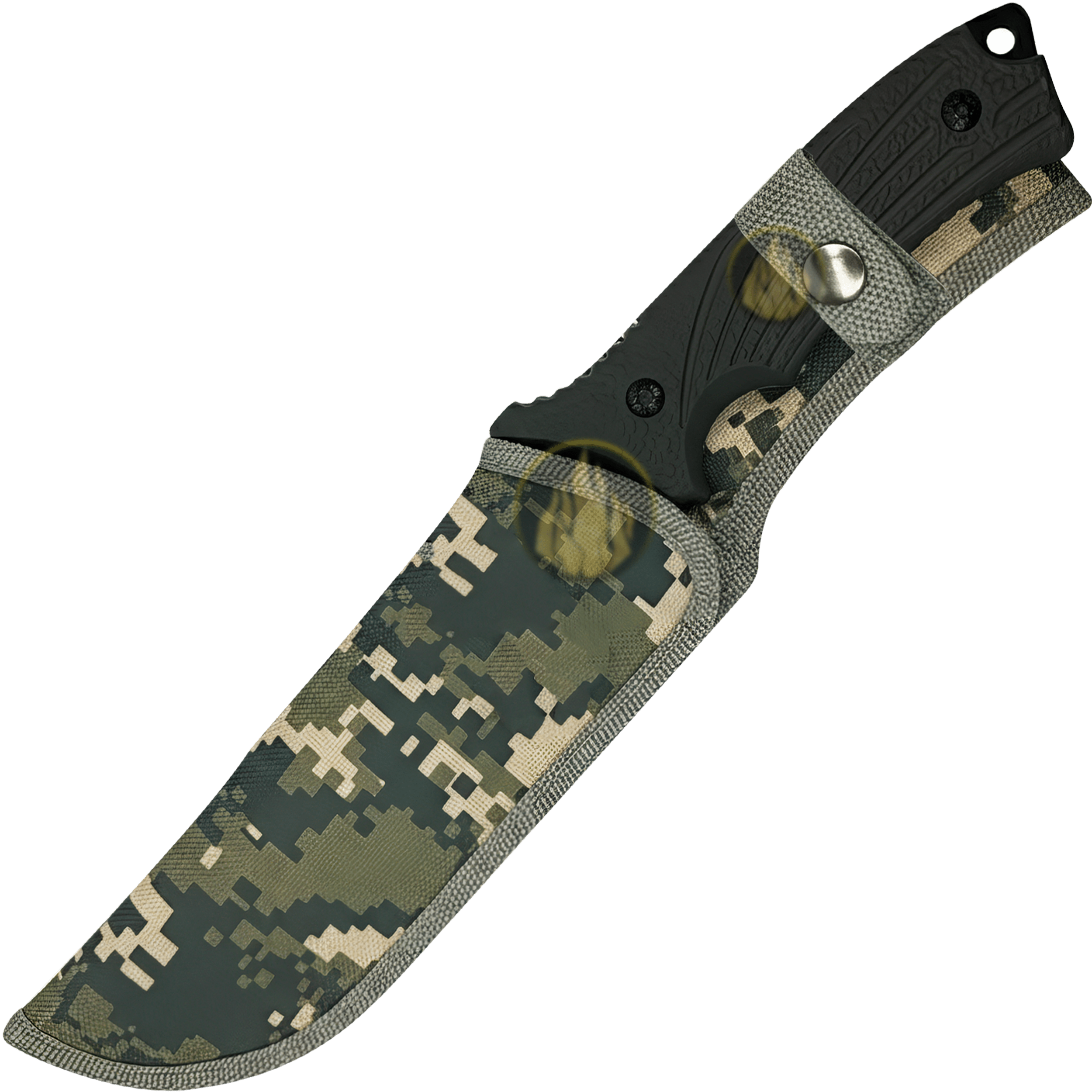 Cuchillo Caza Táctico Campismo Supervivencia Lion Tools con hoja de acero inoxidable 420 y funda de nylon para cinturón. marca Lion Tools modelo 9403 con hoja afilada de 17.7 cm y mango resistente.