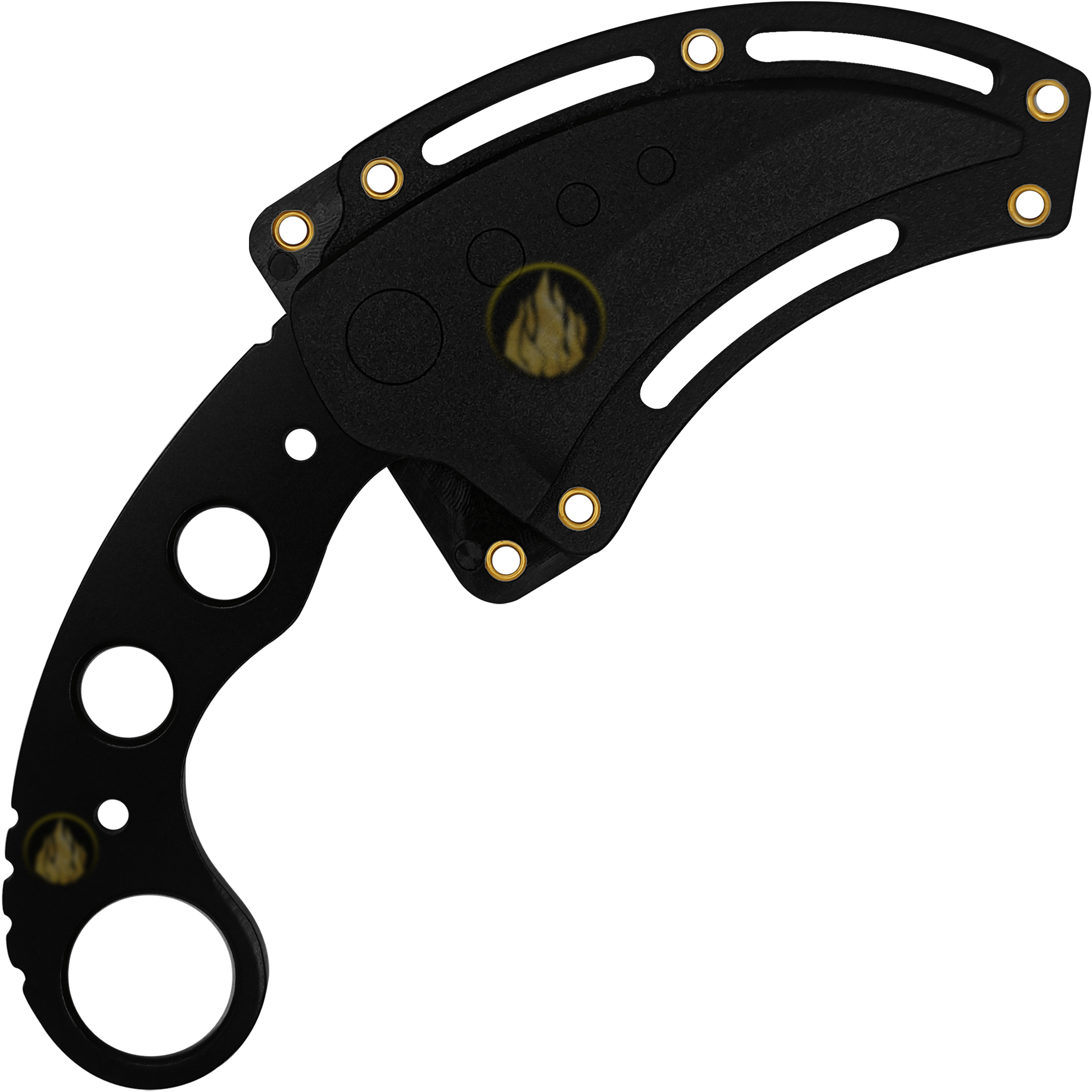 Cuchillo Karambit Uso Rudo MTech USA con funda rígida para cinturón y hoja de acero inoxidable modelo MT-664BK