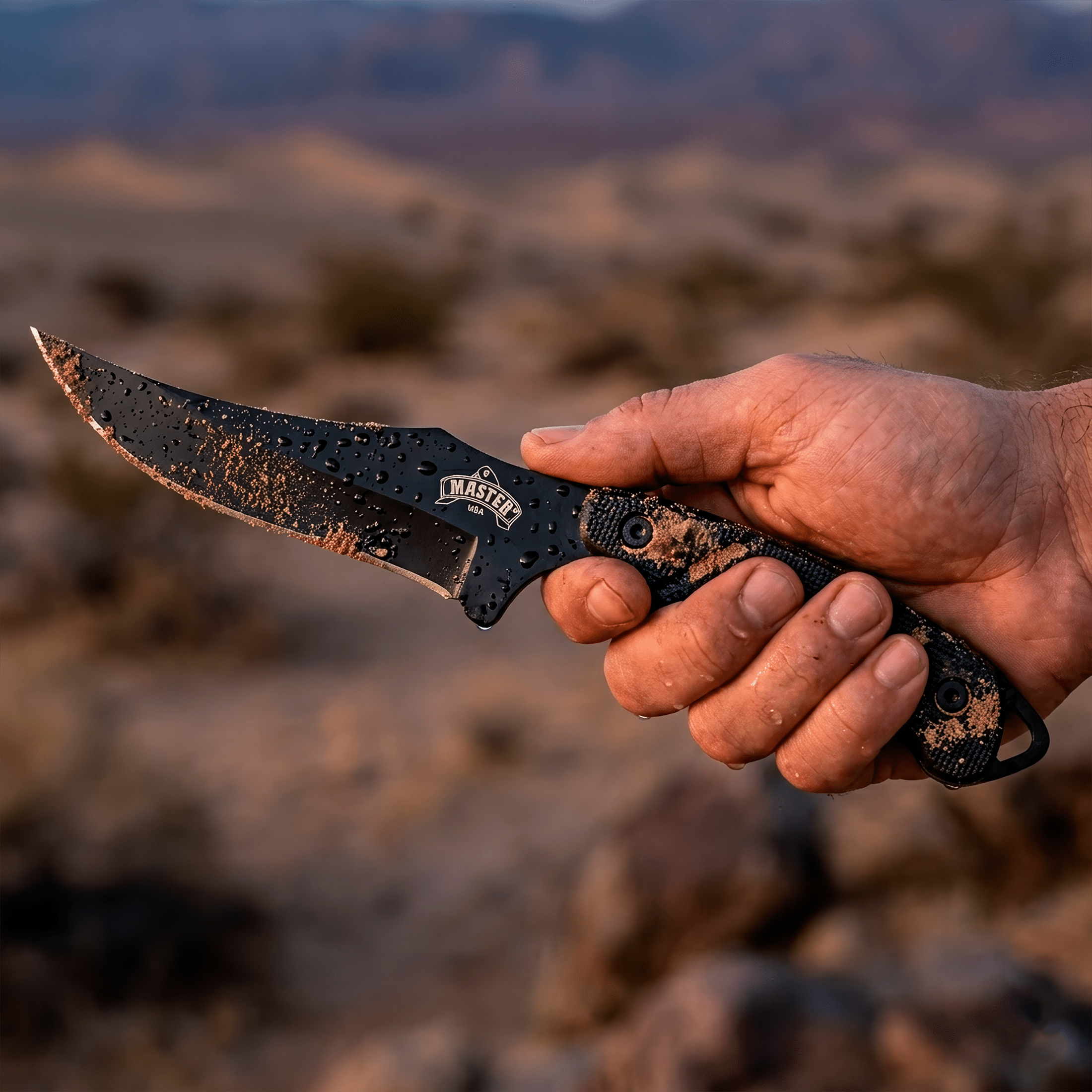 Cuchillo Táctico Campismo Master Usa con funda rígida para cinturón, hoja de acero inoxidable afilada modelo MU-1148 Cuchillo Táctico Campismo Master Usa militar con mango ergonómico y excelente agarre al tacto