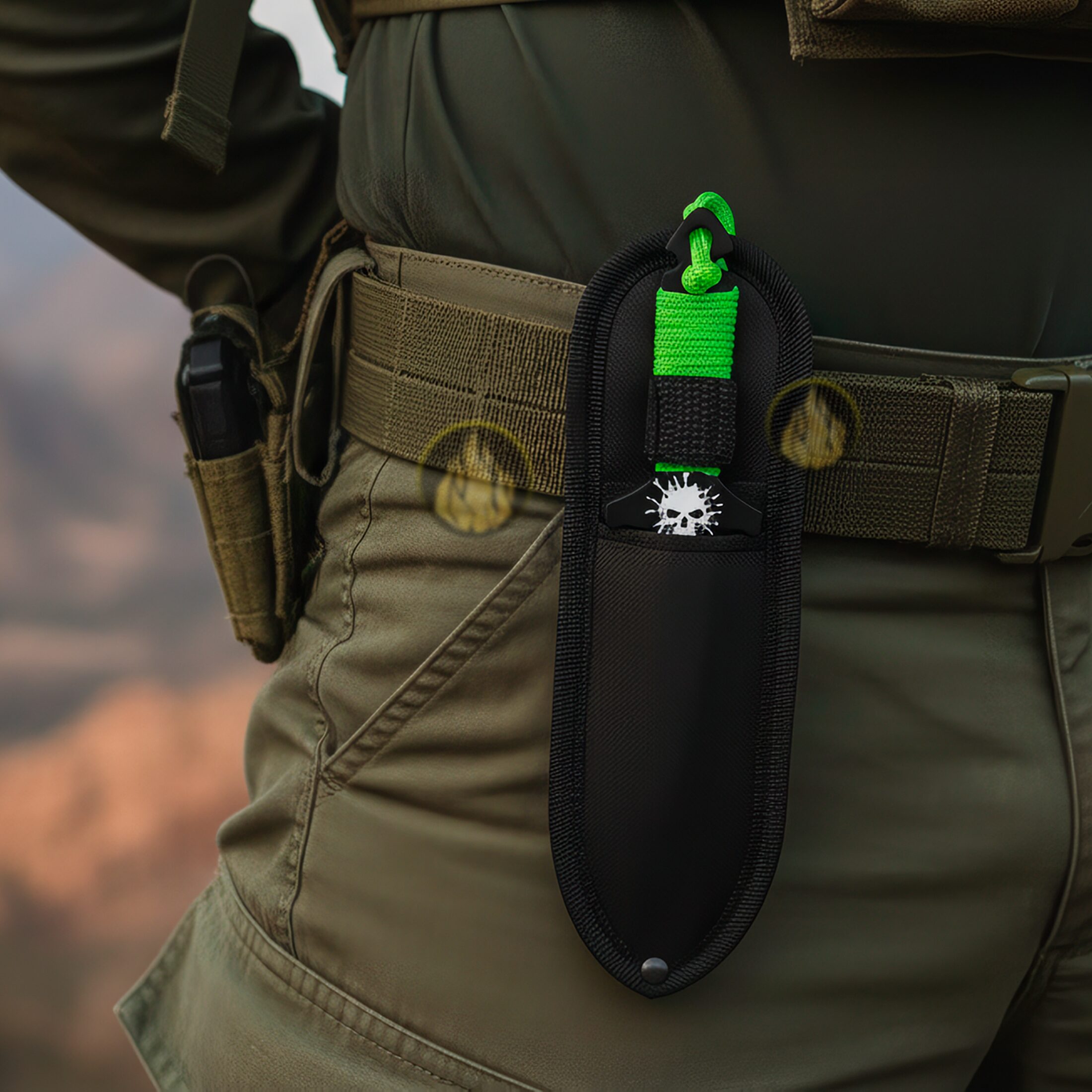 Z Hunter con funda y hojas afiladas de acero inoxidable para entrenamiento Cuchillos P/ Lanzar Táctico marca Z Hunter modelo ZB-135-3 con mango forrado en paracord