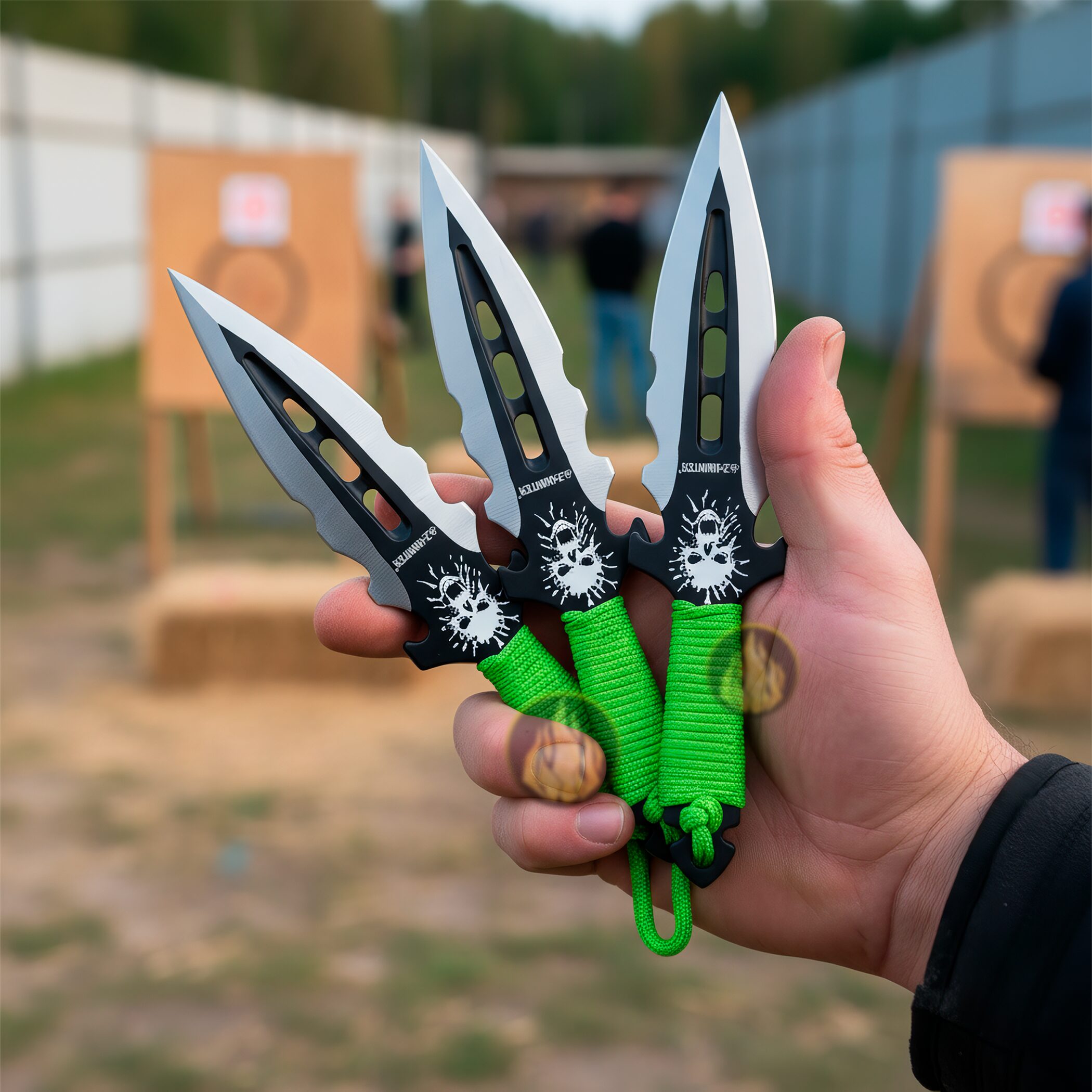 Z Hunter con funda y hojas afiladas de acero inoxidable para entrenamiento Cuchillos P/ Lanzar Táctico marca Z Hunter modelo ZB-135-3 con mango forrado en paracord