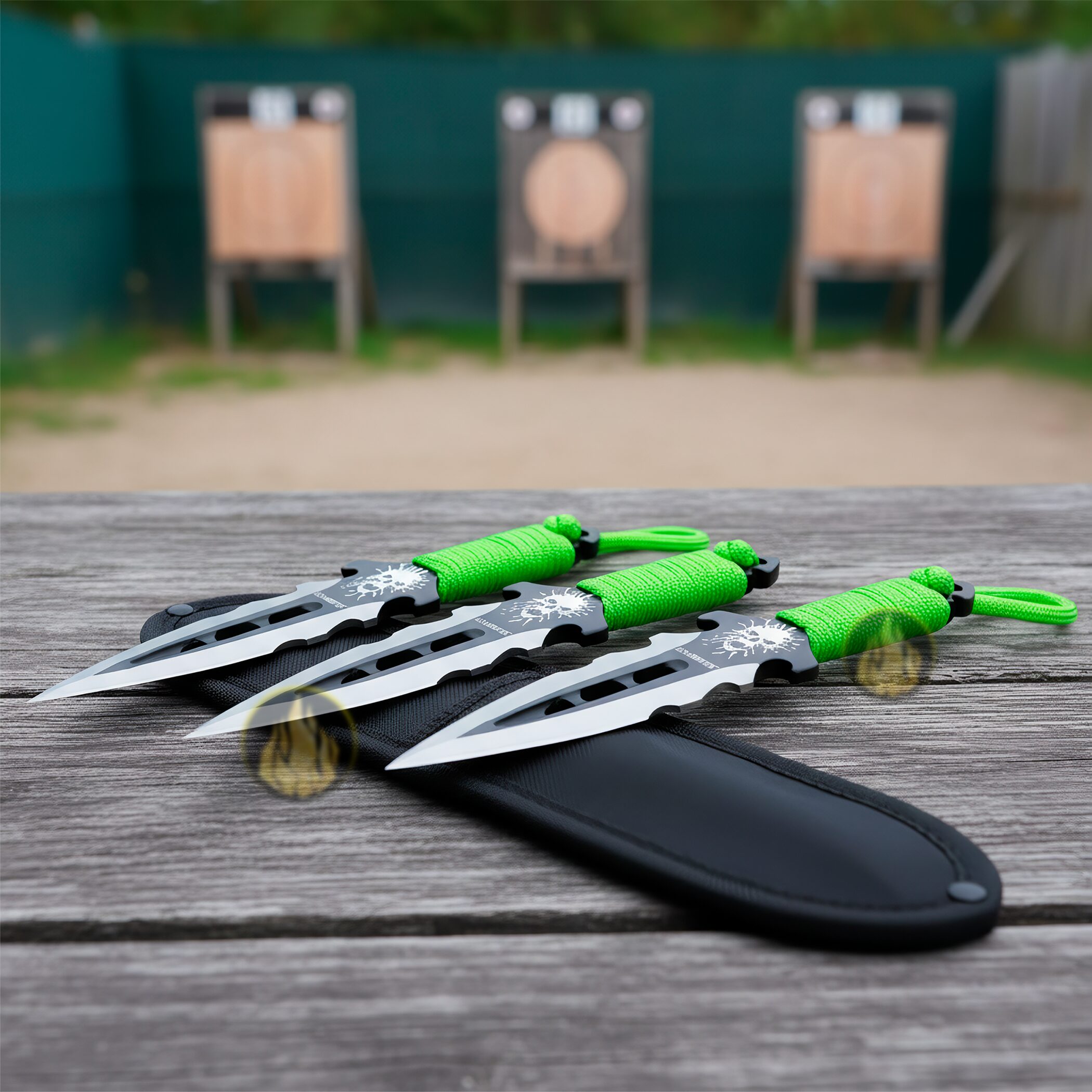 Z Hunter con funda y hojas afiladas de acero inoxidable para entrenamiento Cuchillos P/ Lanzar Táctico marca Z Hunter modelo ZB-135-3 con mango forrado en paracord